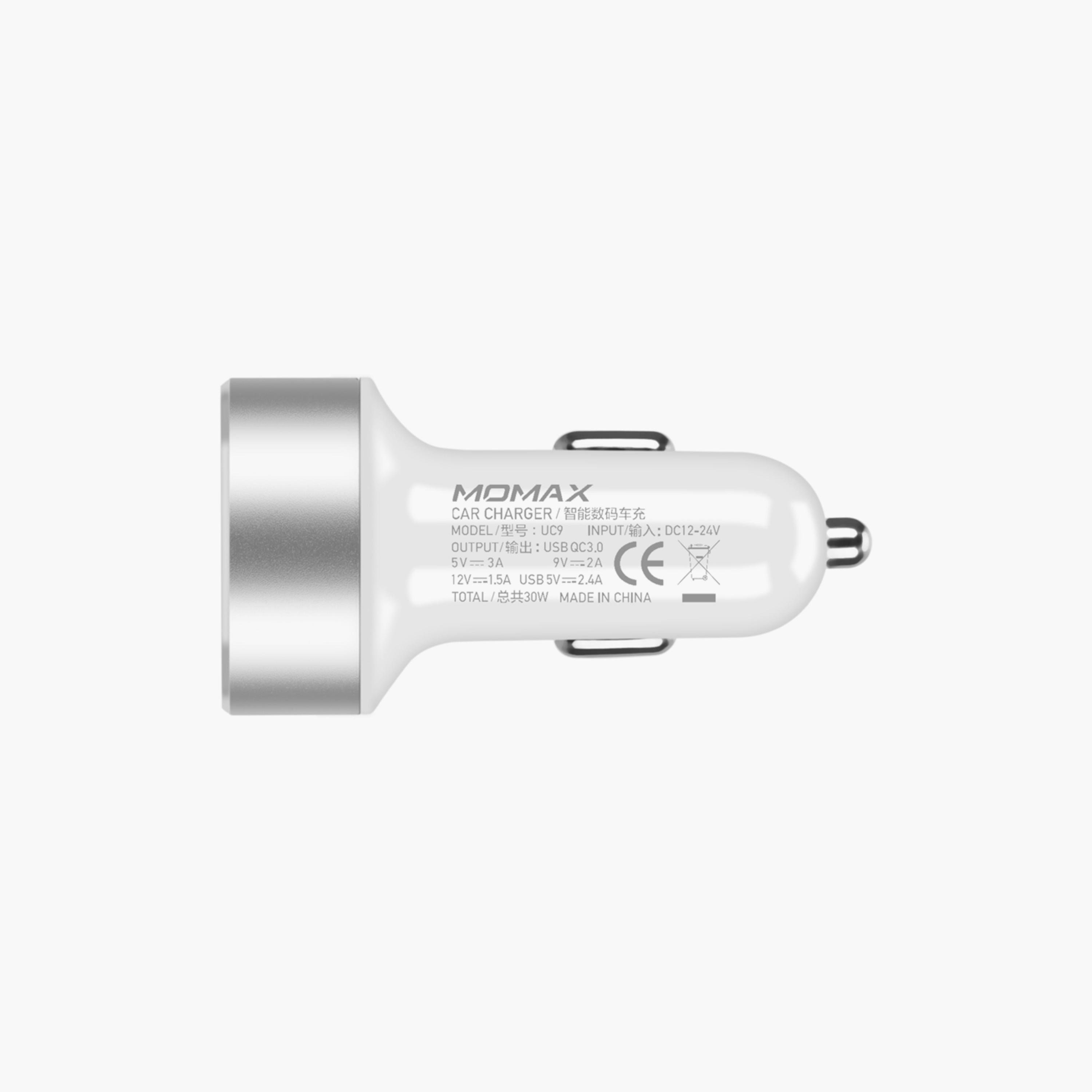 Momax UC series Dual-port Fast Car Charger - White | UC9W-electronics-accessories-mobileaccesories-image-5