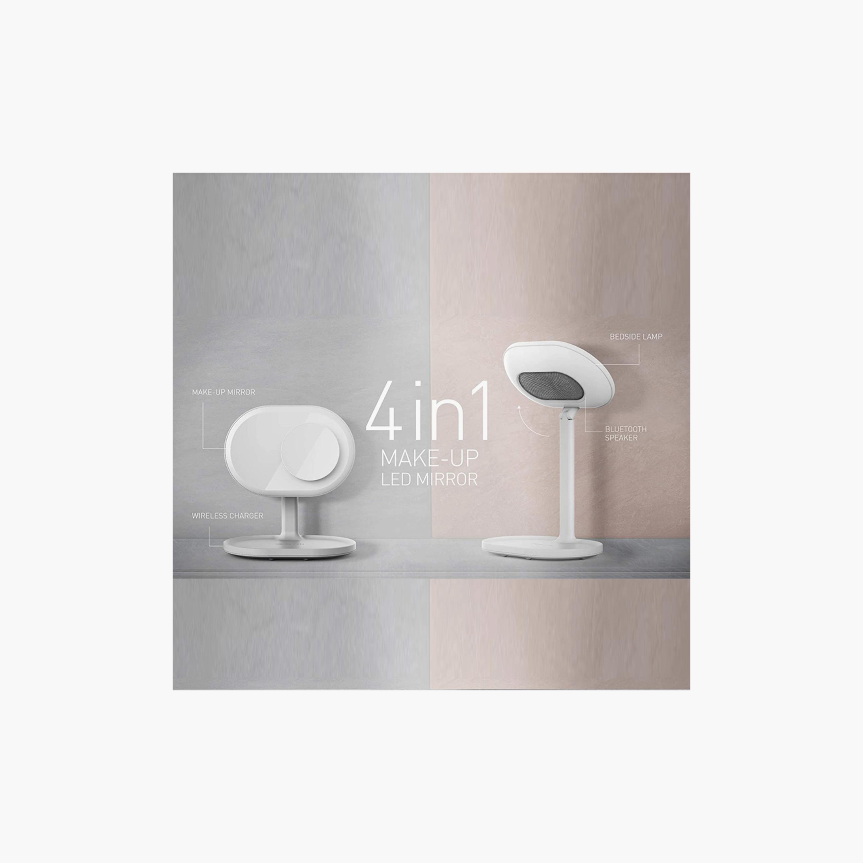 Momax Q-Led Mirror 4 in 1 (LED Light, Mirror, Speaker, Wireless Charger 10W) - White | QL3UKW-electronics-accessories-mobileaccesories-image-3