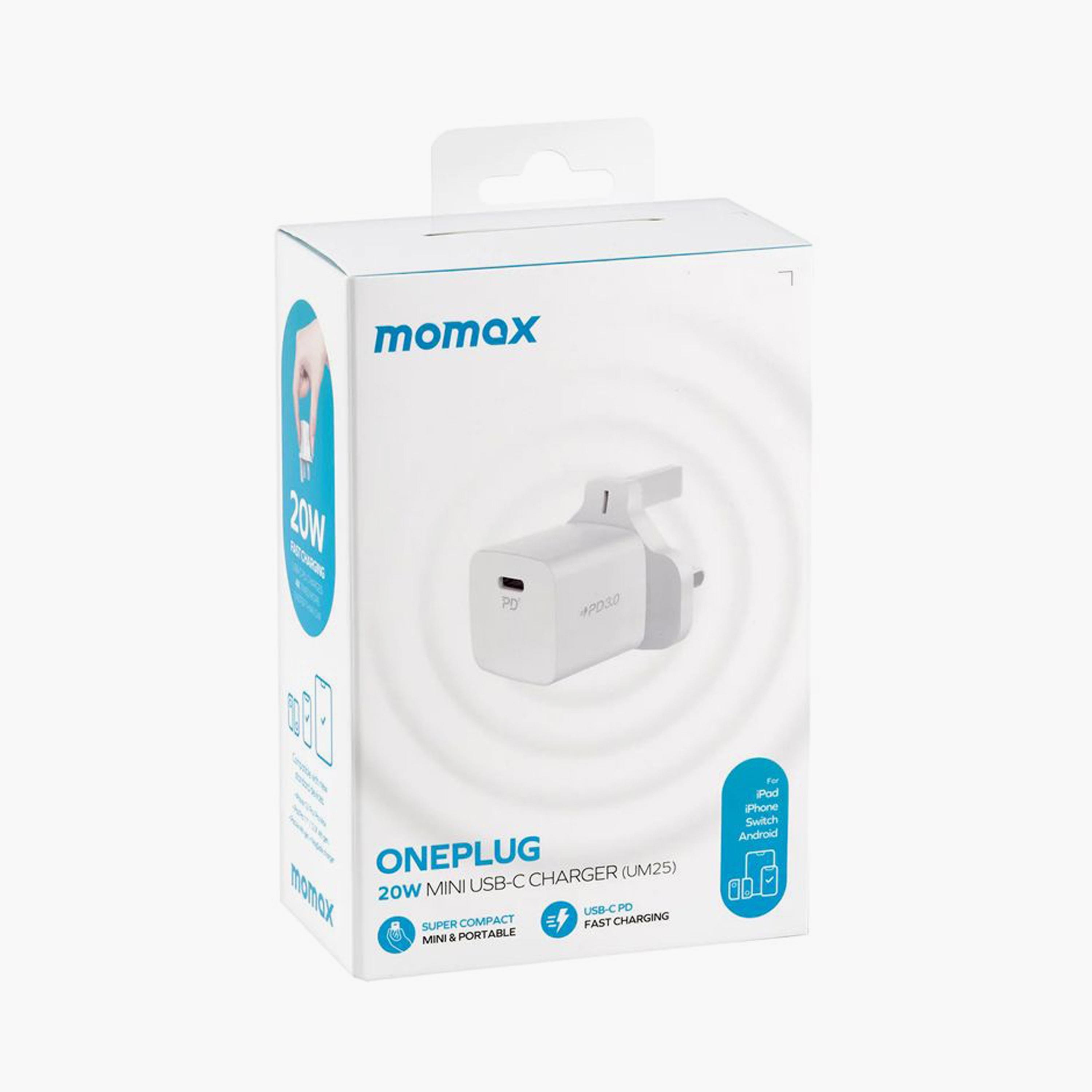 Momax One Plug 20W Mini PD Fast Charger UM25 - White | UM25UKW-electronics-accessories-mobileaccesories-image-6