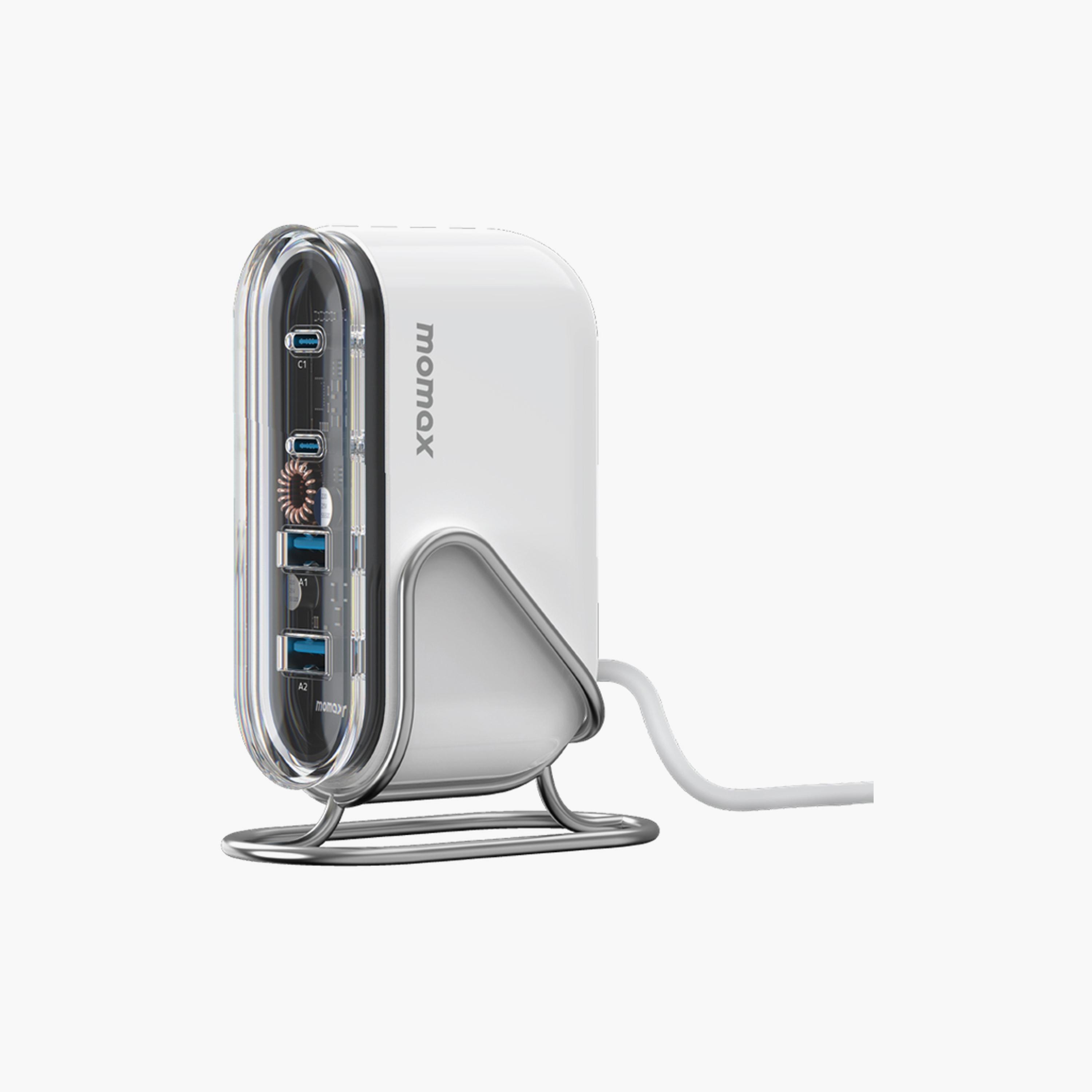 Momax 1-Charge Flow Gan Tech Desktop Charger 4 Ports 80W - White | UM53UKW-electronics-accessories-mobileaccesories-image-1