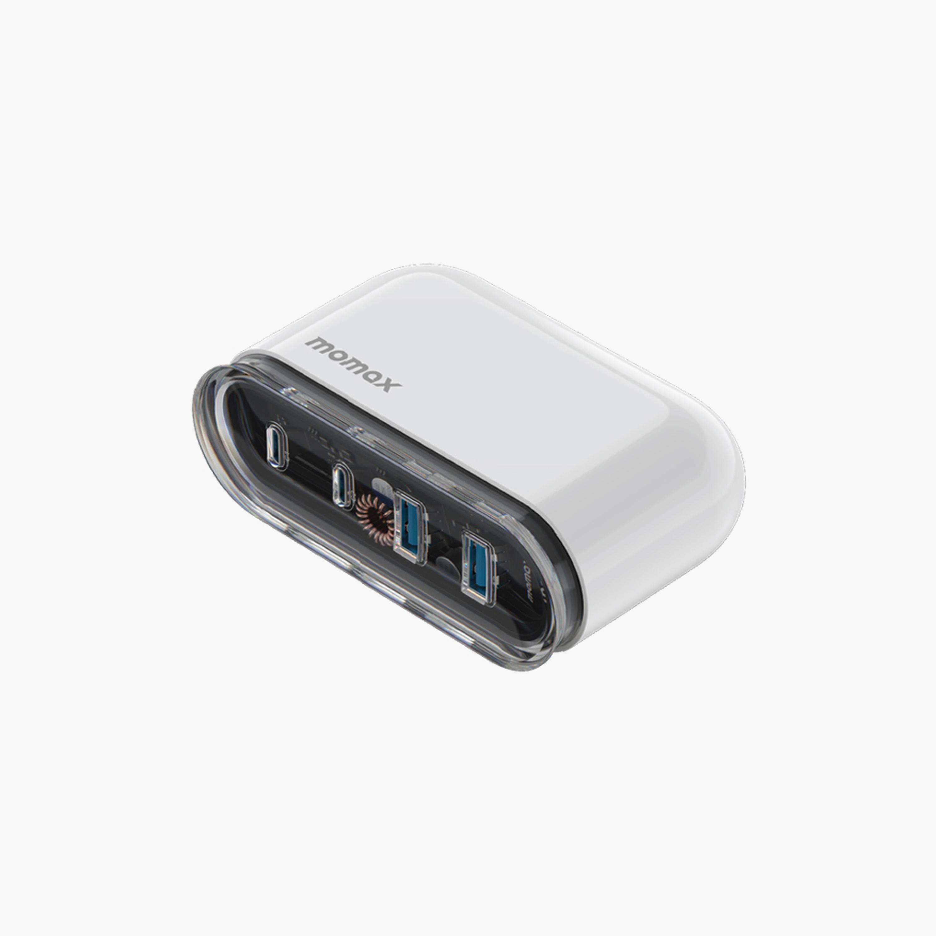 Momax 1-Charge Flow Gan Tech Desktop Charger 4 Ports 80W - White | UM53UKW-electronics-accessories-mobileaccesories-image-2
