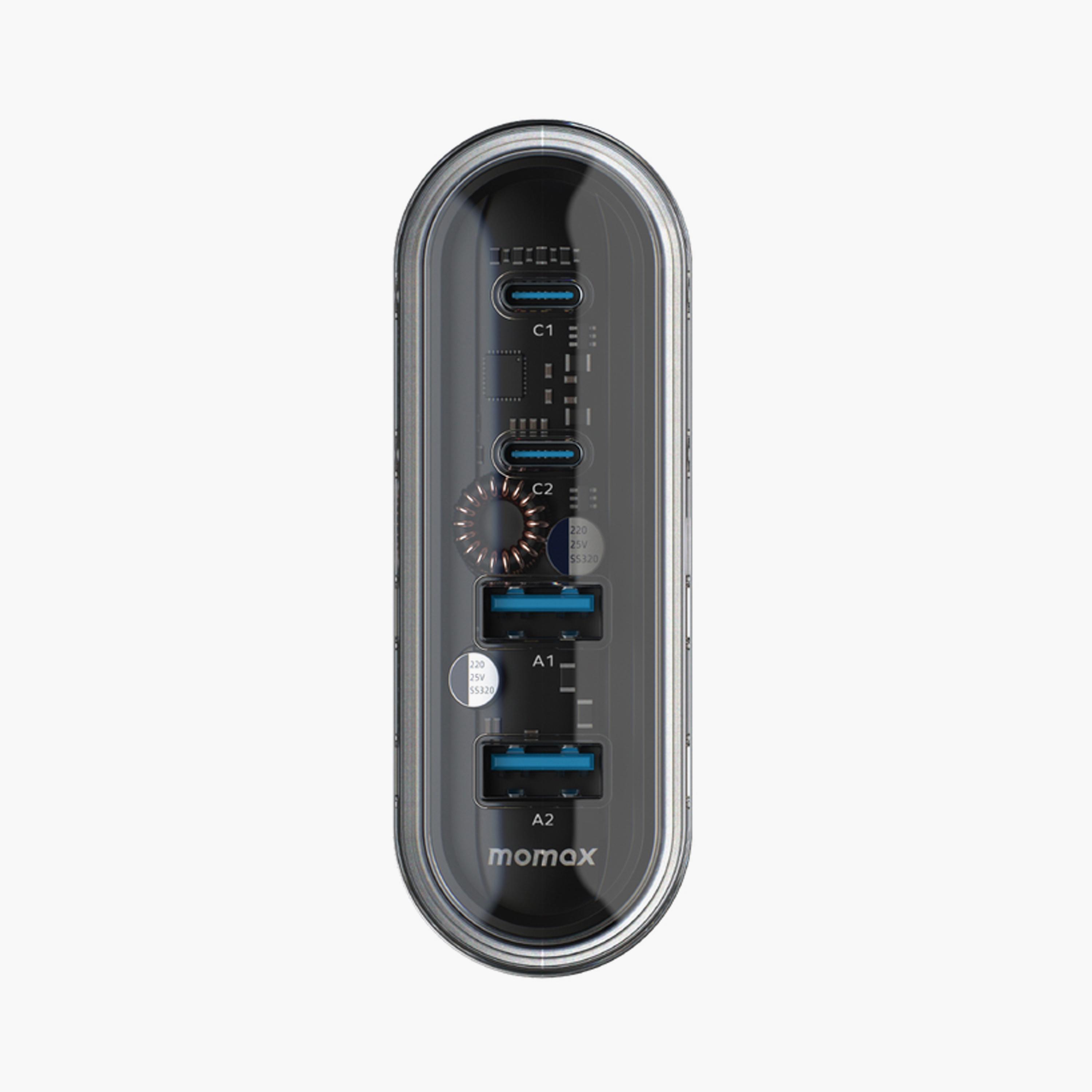 Momax 1-Charge Flow Gan Tech Desktop Charger 4 Ports 80W - White | UM53UKW-electronics-accessories-mobileaccesories-image-3