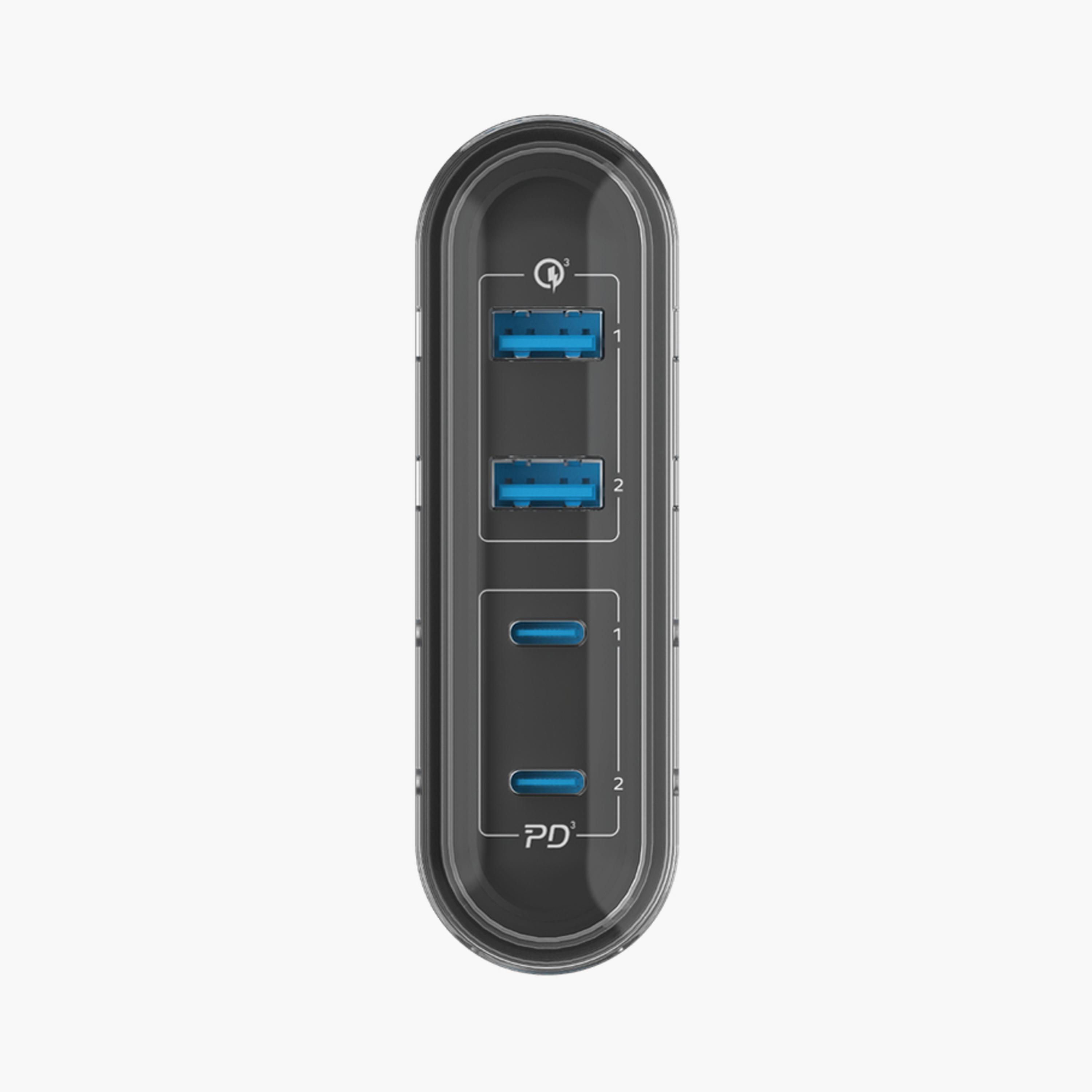 Momax 1-Charge Flow Gan Tech Desktop Charger 4 Ports 80W - White | UM53UKW-electronics-accessories-mobileaccesories-image-4