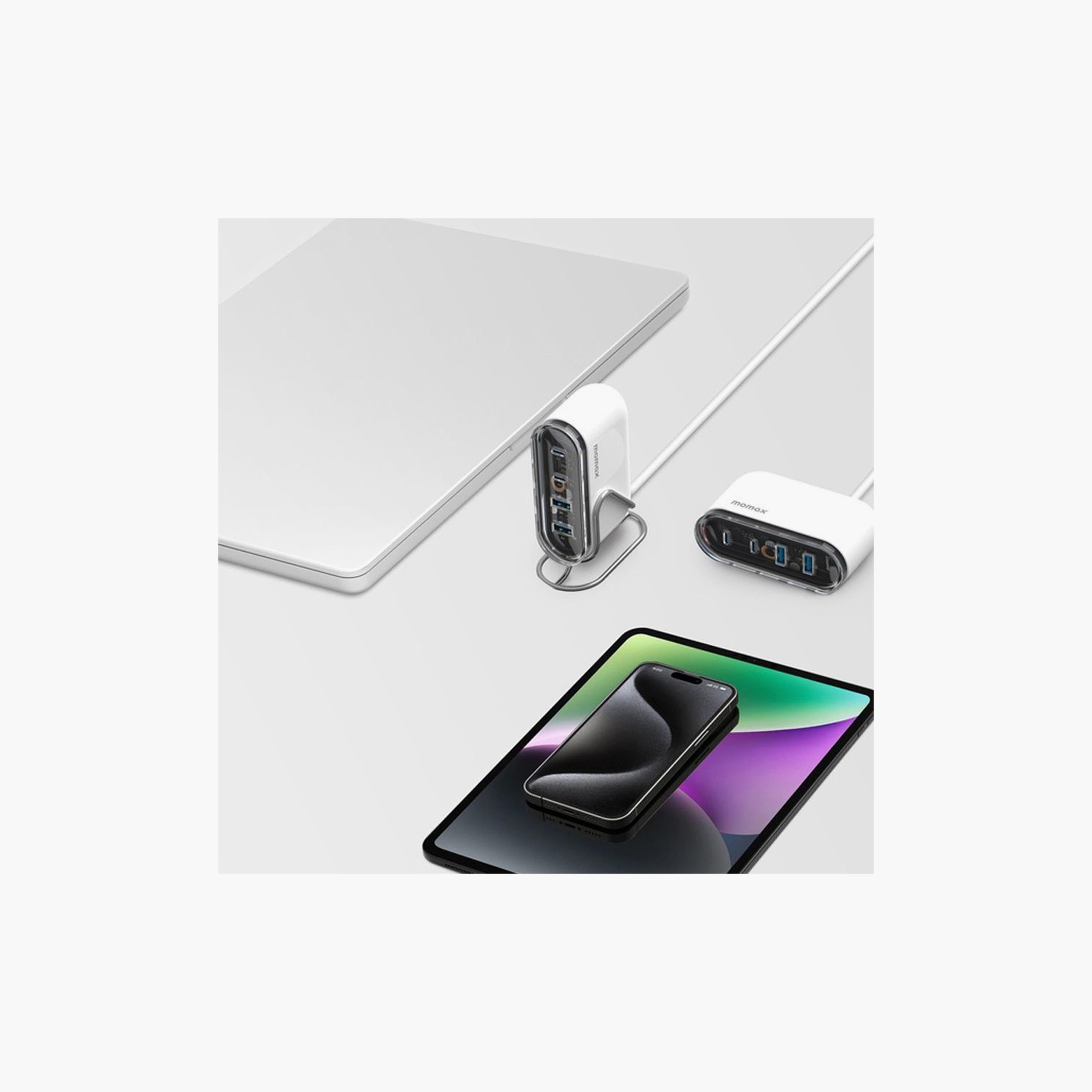 Momax 1-Charge Flow Gan Tech Desktop Charger 4 Ports 80W - White | UM53UKW-electronics-accessories-mobileaccesories-image-5