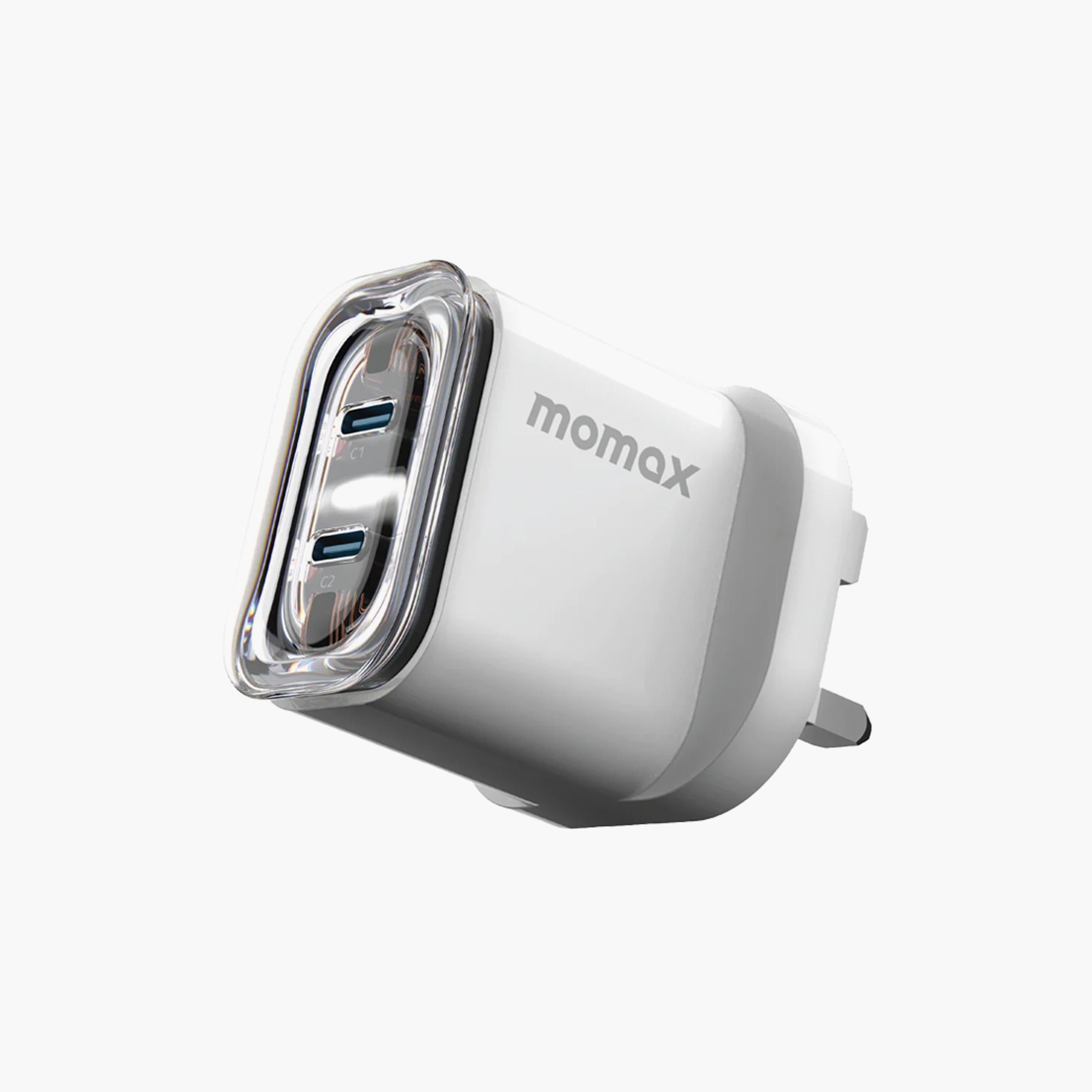 Momax 1-Charge Flow Gan Wall Charger 2-Port USB-C 35W - White | UM51UKW-electronics-accessories-mobileaccesories-image-1