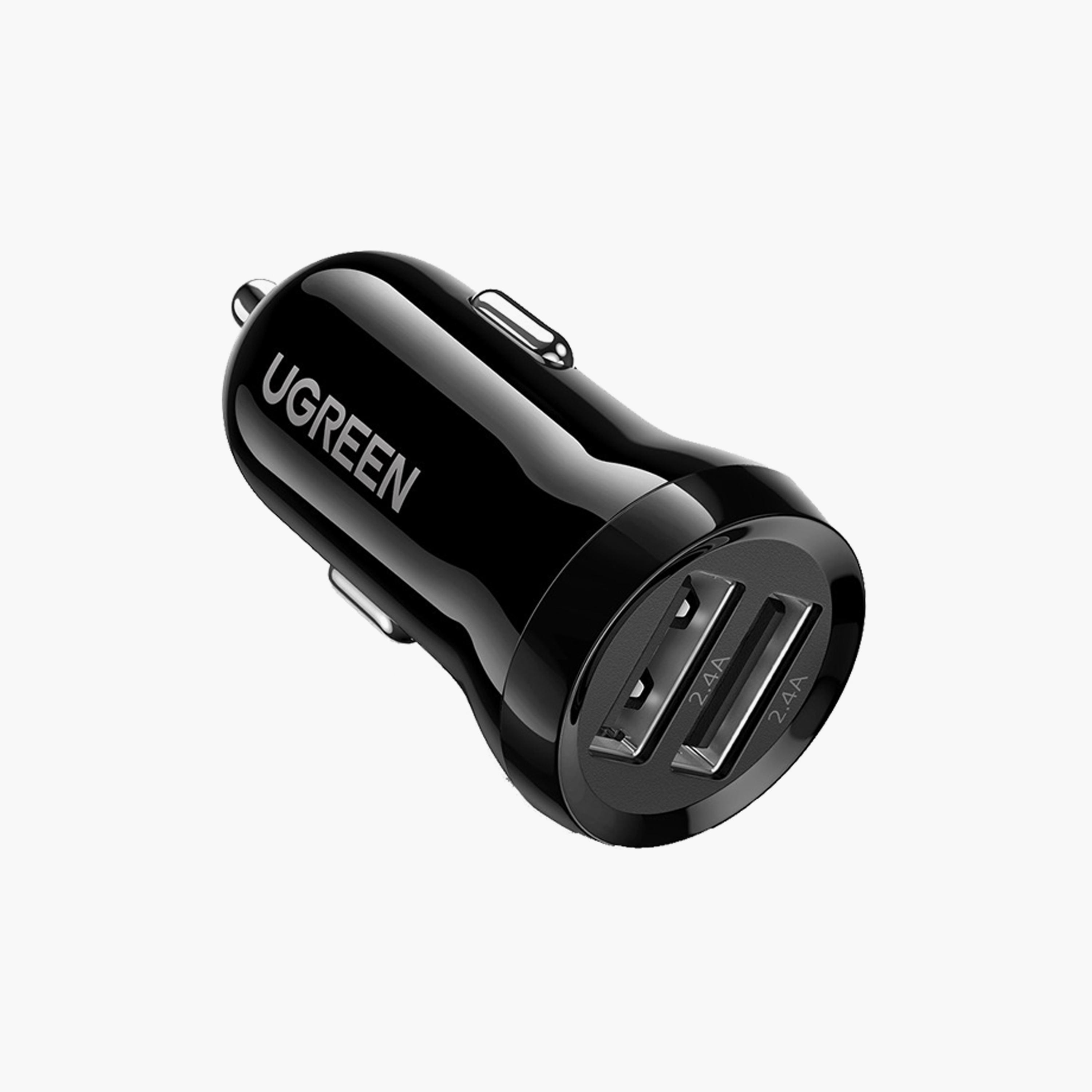 UGREEN Dual USB Car Charger 24W - Black | 50875-electronics-accessories-mobileaccesories-image-1