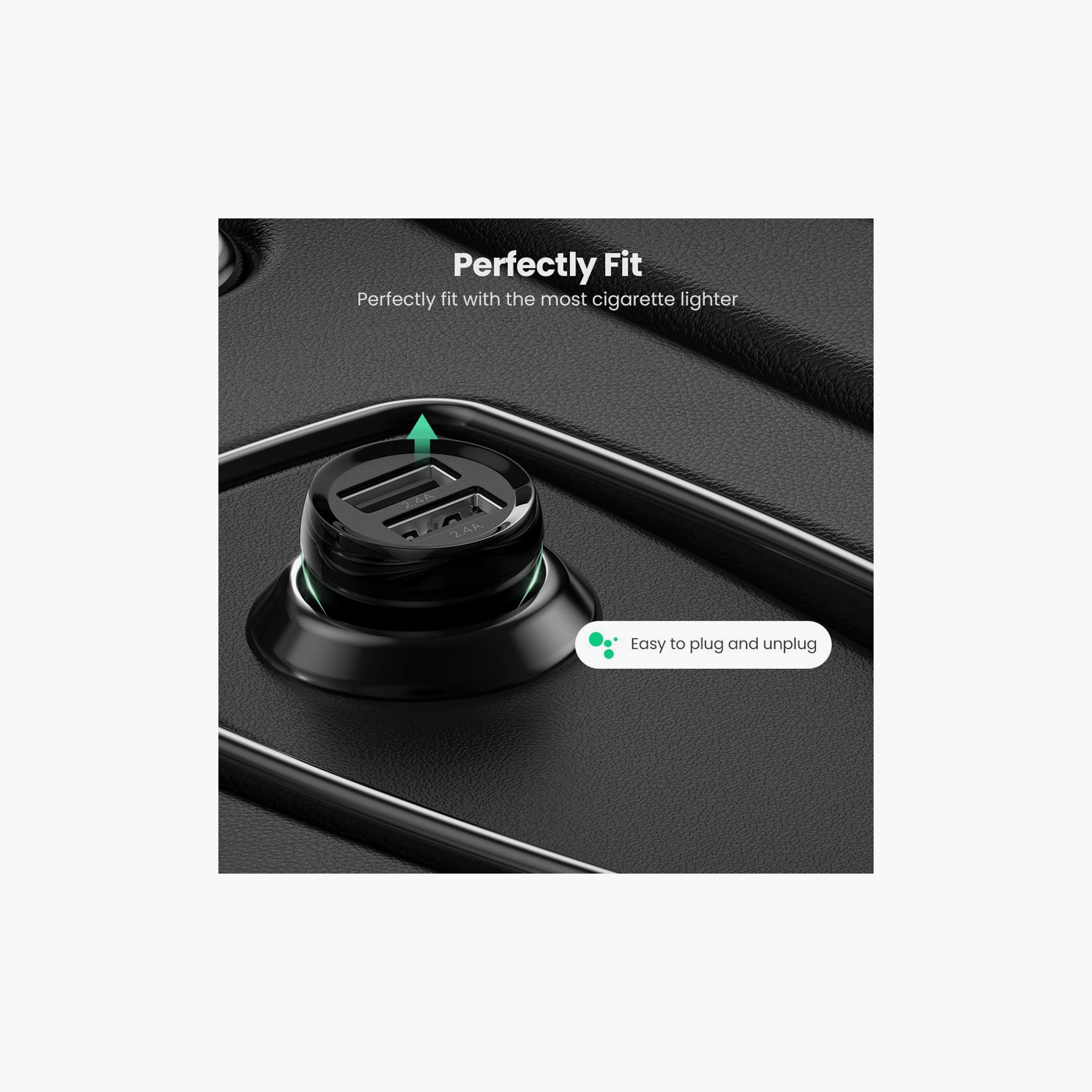 UGREEN Dual USB Car Charger 24W - Black | 50875-electronics-accessories-mobileaccesories-image-6