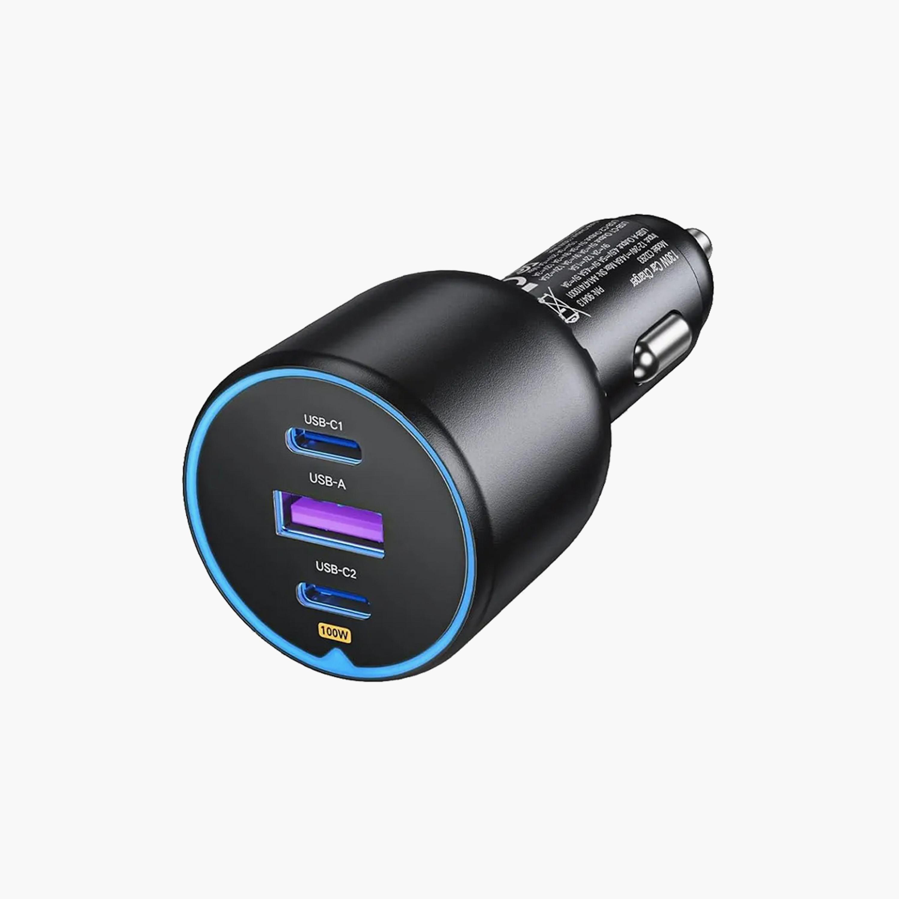 UGREEN Car Charger 2 USB-C Port and USB Port 130W - Black | 90413-electronics-accessories-mobileaccesories-image-1