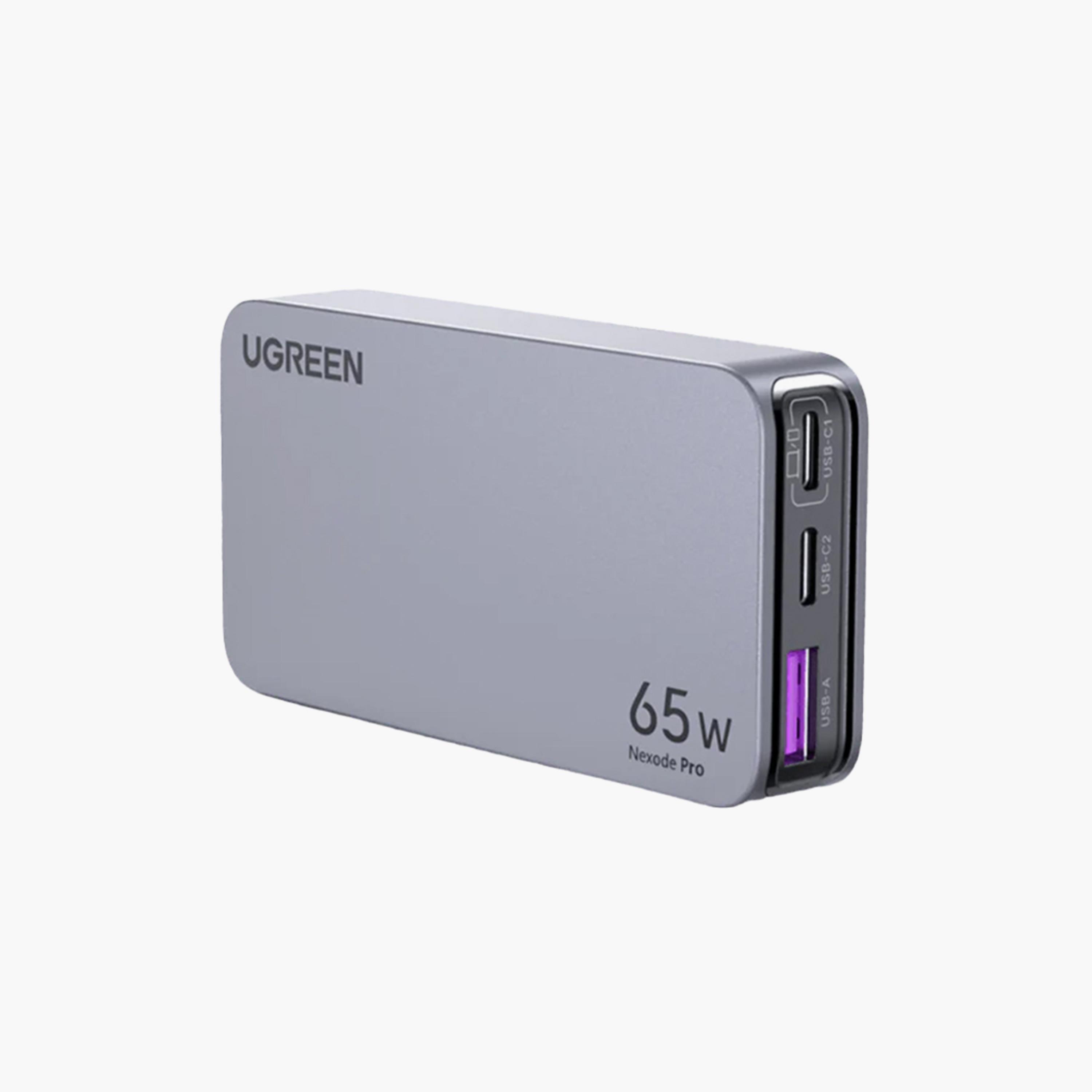 UGREEN Nexode Pro 3-Port Gan Ultra-Slim Fast Charger 65W - Space Grey | 25356-electronics-portabledevices-image-1
