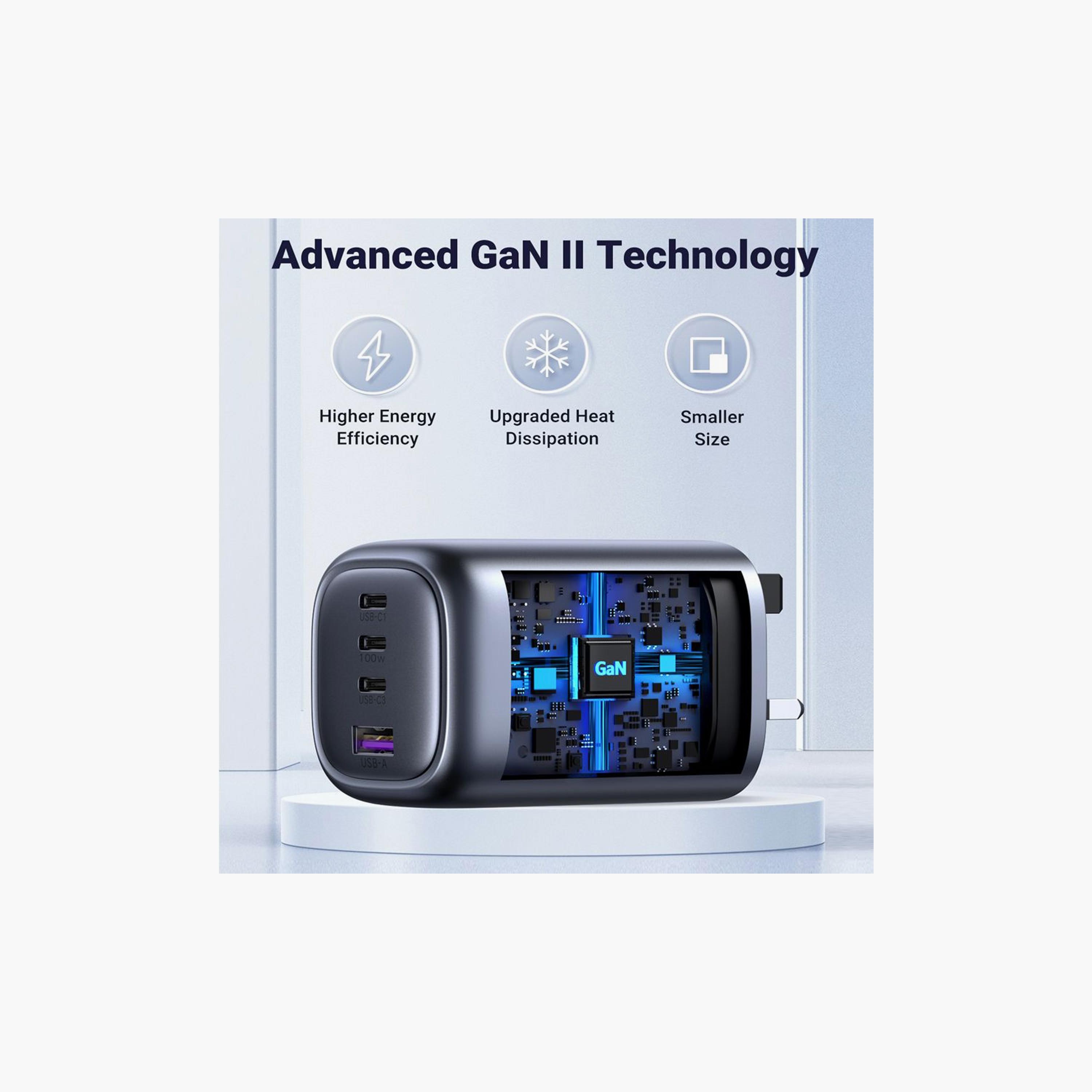 UGREEN Wall Charger Gan Fast Charger 100W UK - Space Grey | 40749-electronics-accessories-mobileaccesories-image-4