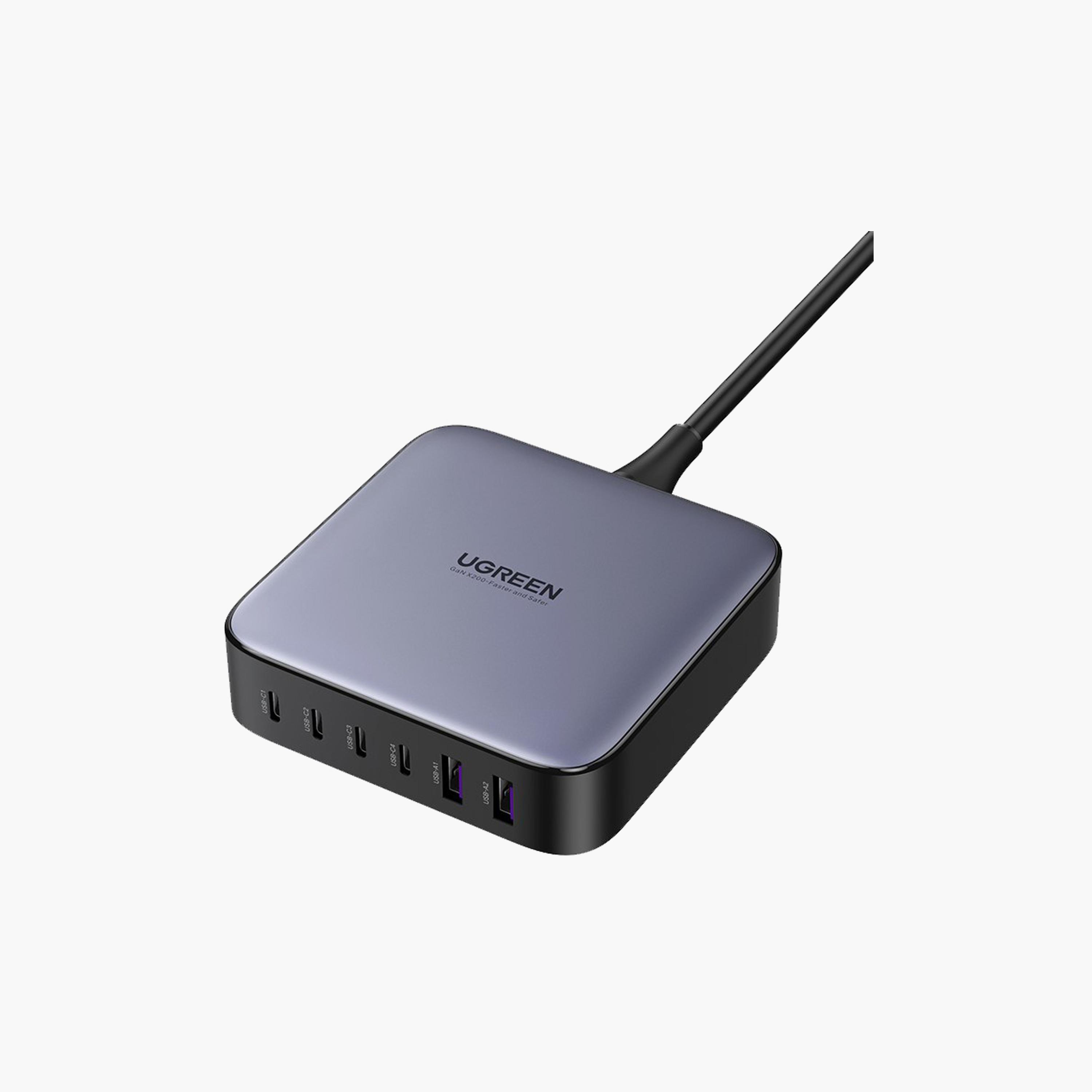 UGREEN Gan 200W Desktop Charger 6-Port - Space Grey | 40915ZD-electronics-accessories-mobileaccesories-image-2