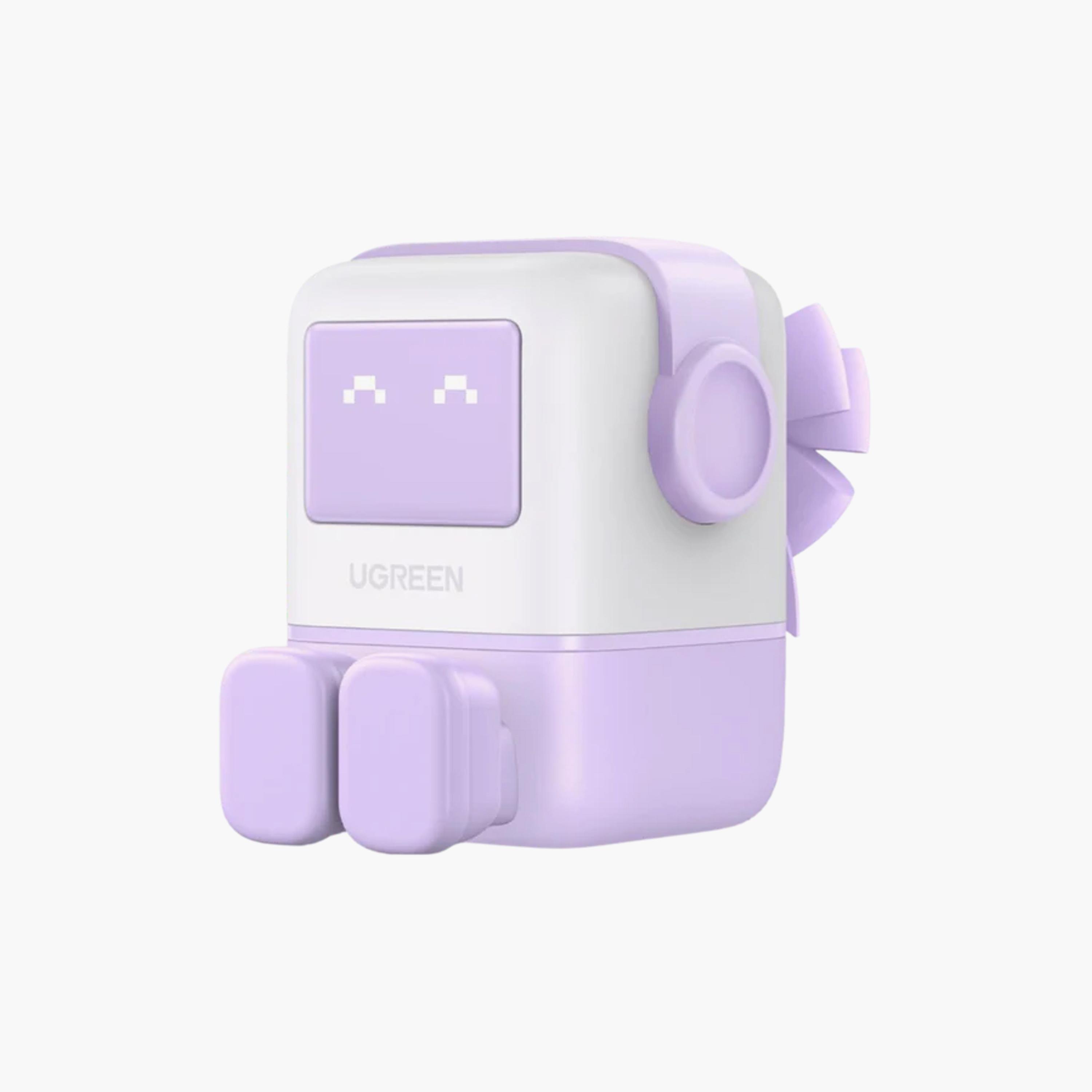UGREEN Nexode Gan Robot Wall Charge 2 USB-C Port and USB Port 65W - Purple | 35292-electronics-accessories-mobileaccesories-image-1