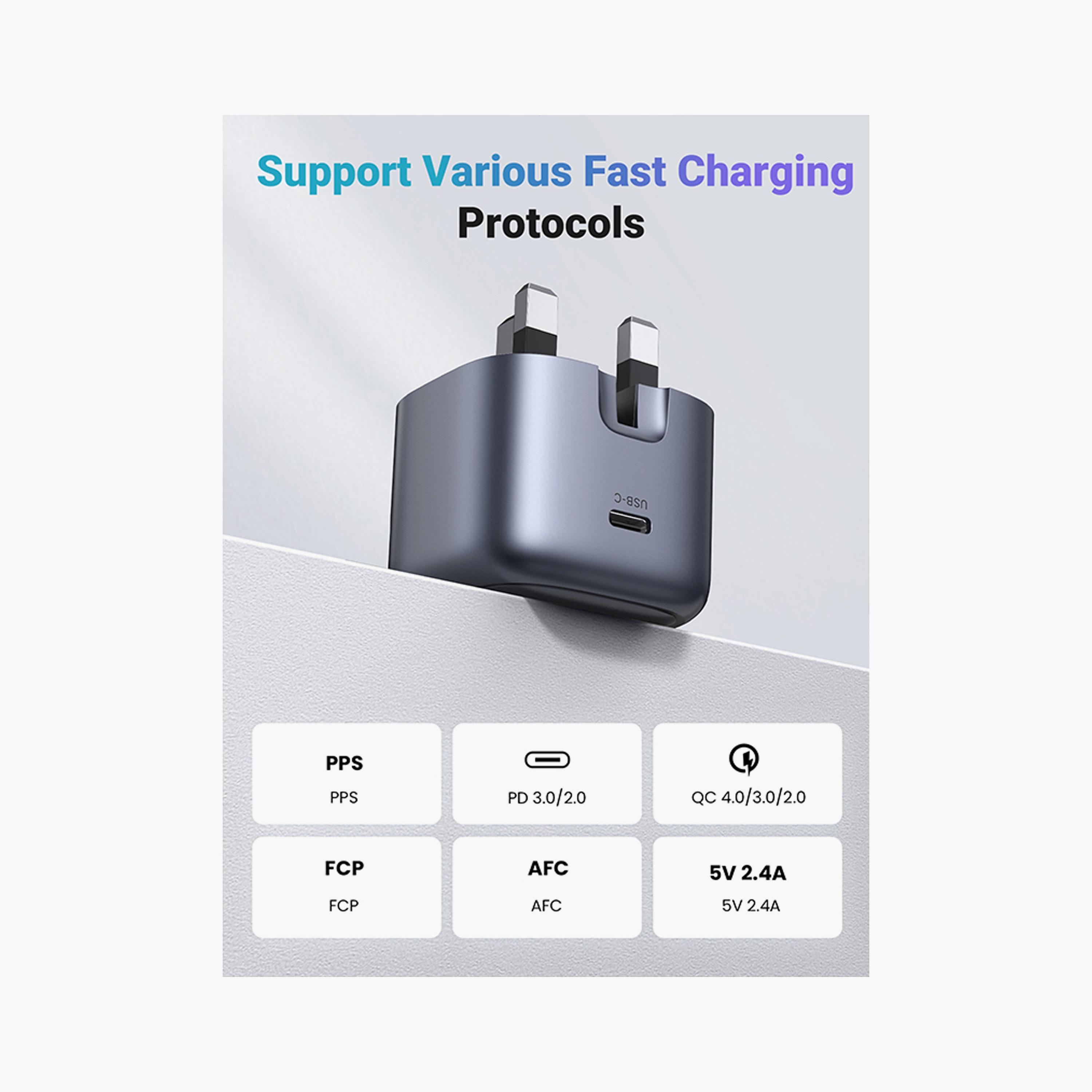 UGREEN Nexode 30W USB-C PD Gan Fast Charger UK - White | 15330-electronics-accessories-mobileaccesories-image-4
