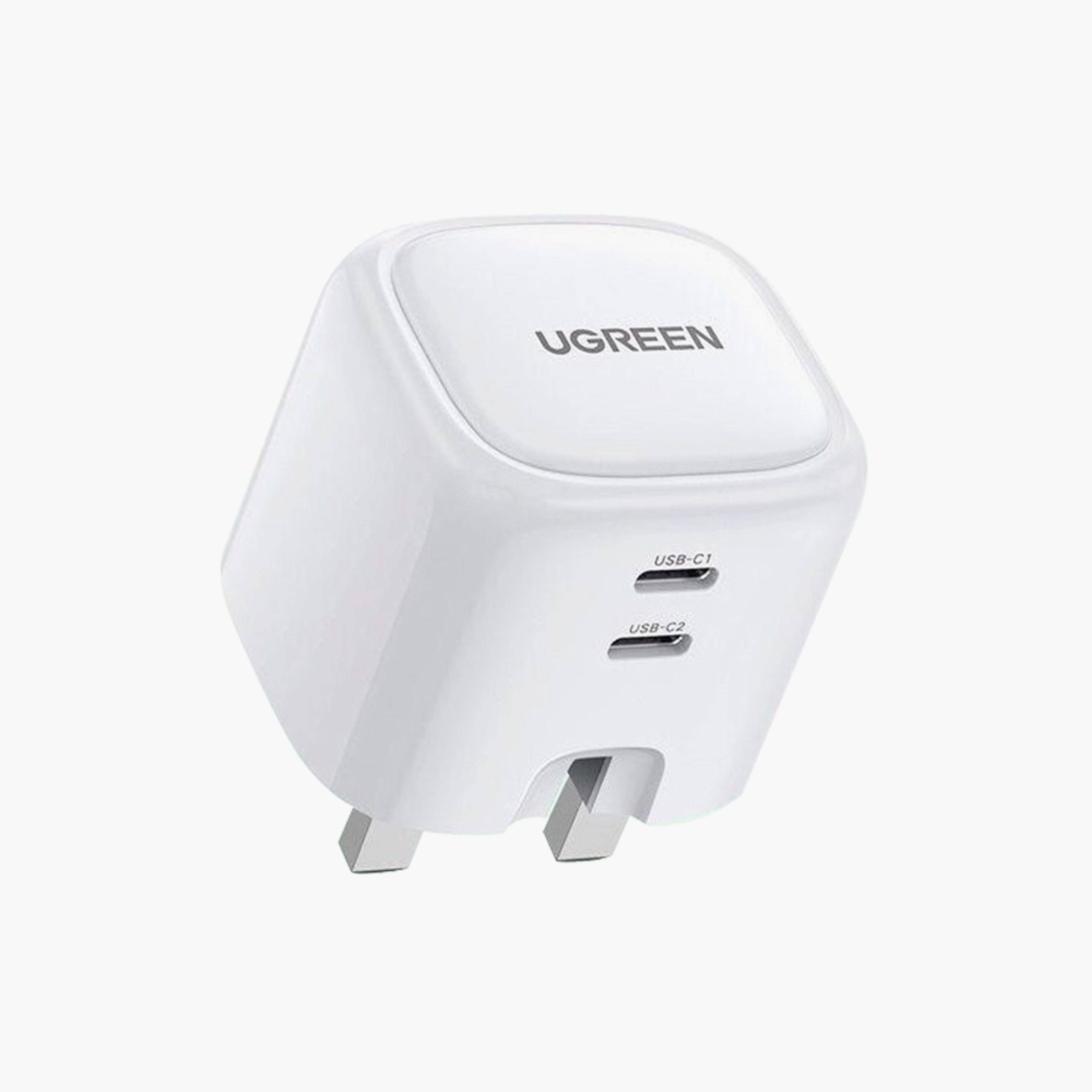 UGREEN Wall Charger Nexode Gan 2 USB-C Ports 45W - White | 15332-electronics-accessories-mobileaccesories-image-1