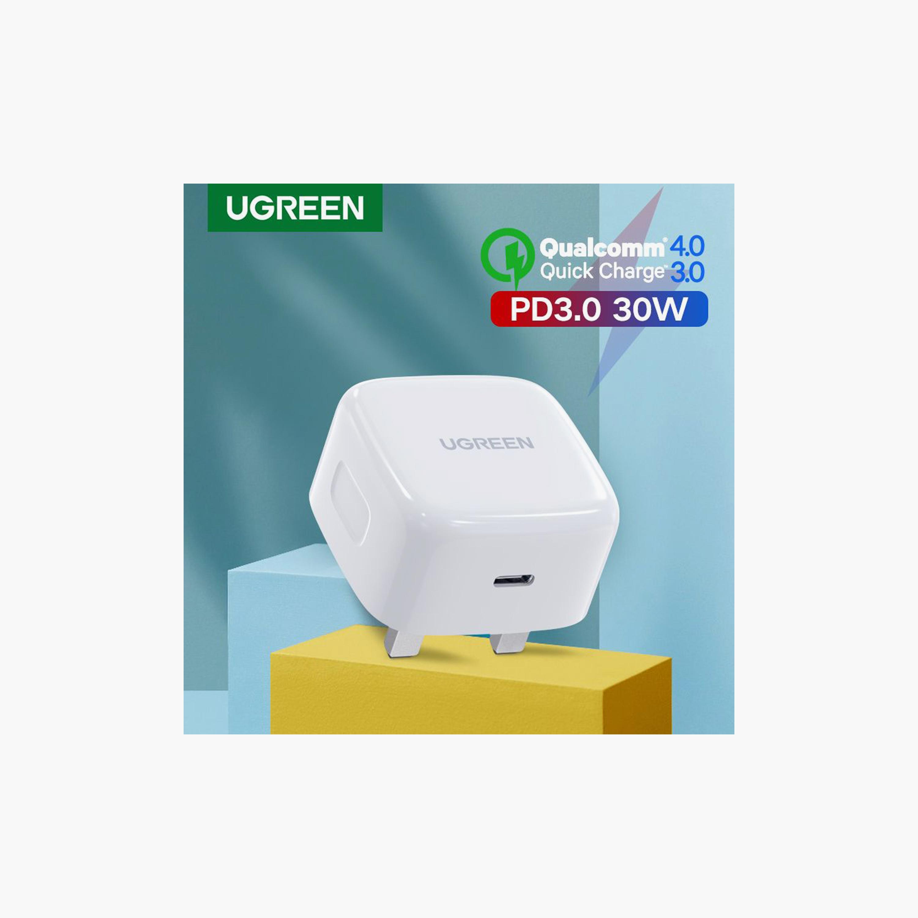 UGREEN Wall Charger PD Port Fast Charger 30W - White | 70197-electronics-accessories-mobileaccesories-image-6