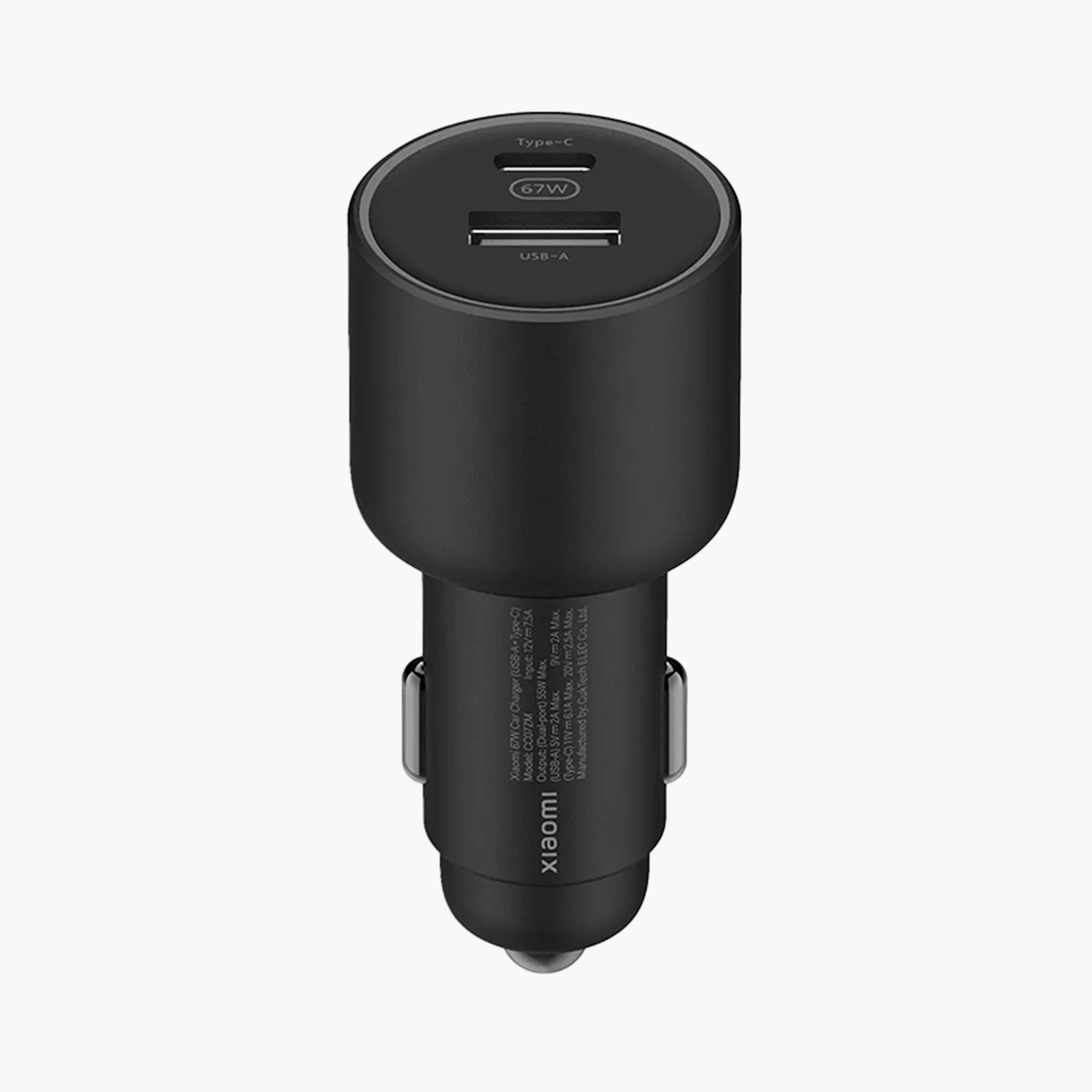 Xiaomi Car Charger USB and USB-C Port 67W - Black | BHR6814GL-electronics-accessories-mobileaccesories-image-1