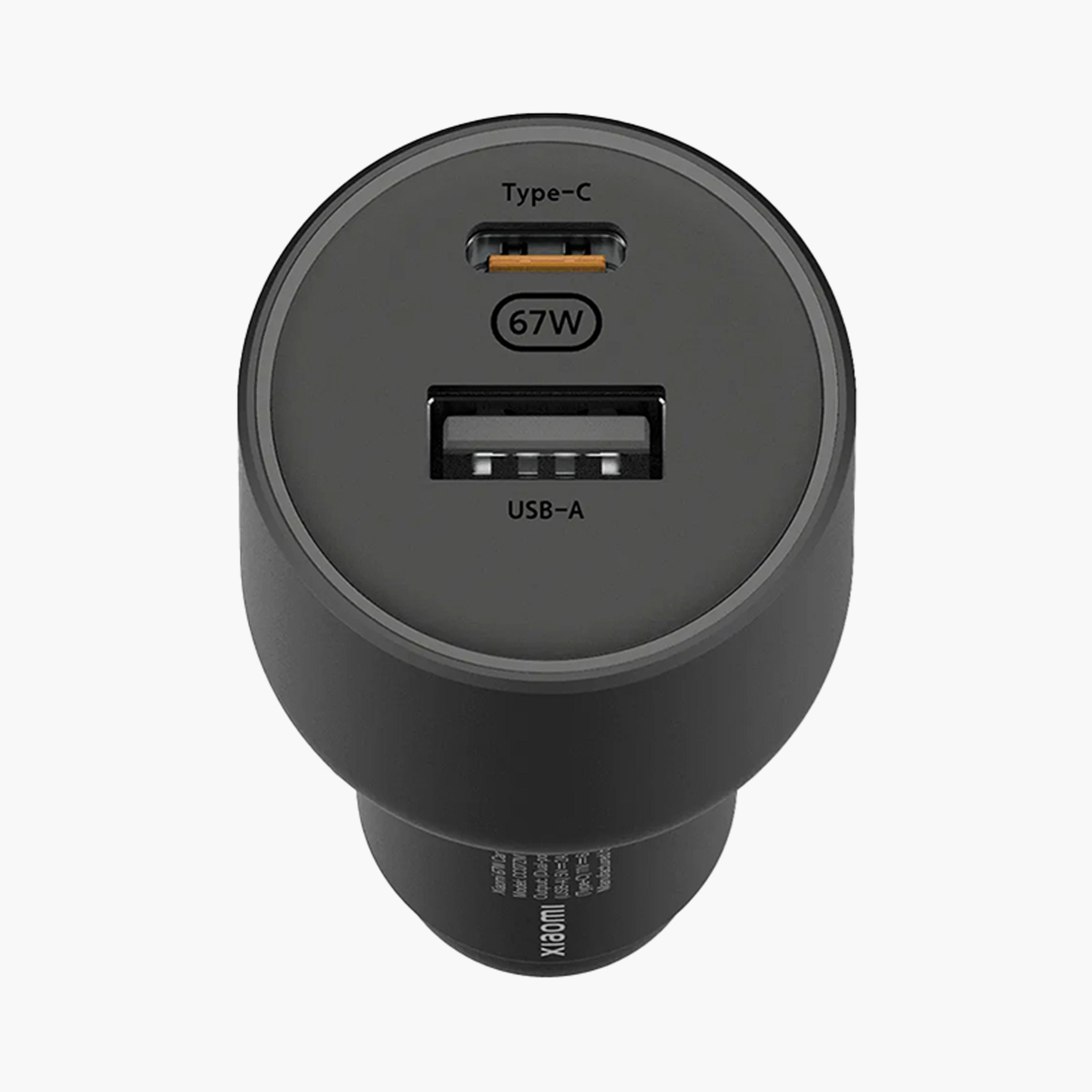 Xiaomi Car Charger USB and USB-C Port 67W - Black | BHR6814GL-electronics-accessories-mobileaccesories-image-2