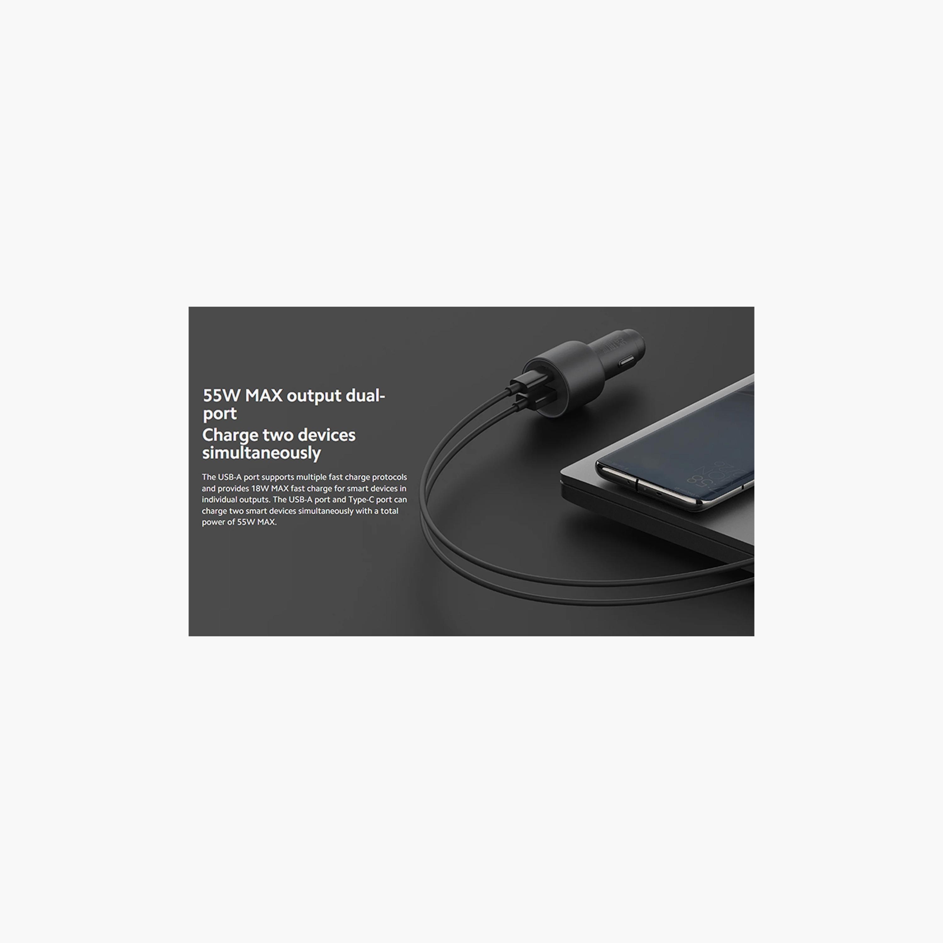 Xiaomi Car Charger USB and USB-C Port 67W - Black | BHR6814GL-electronics-accessories-mobileaccesories-image-6