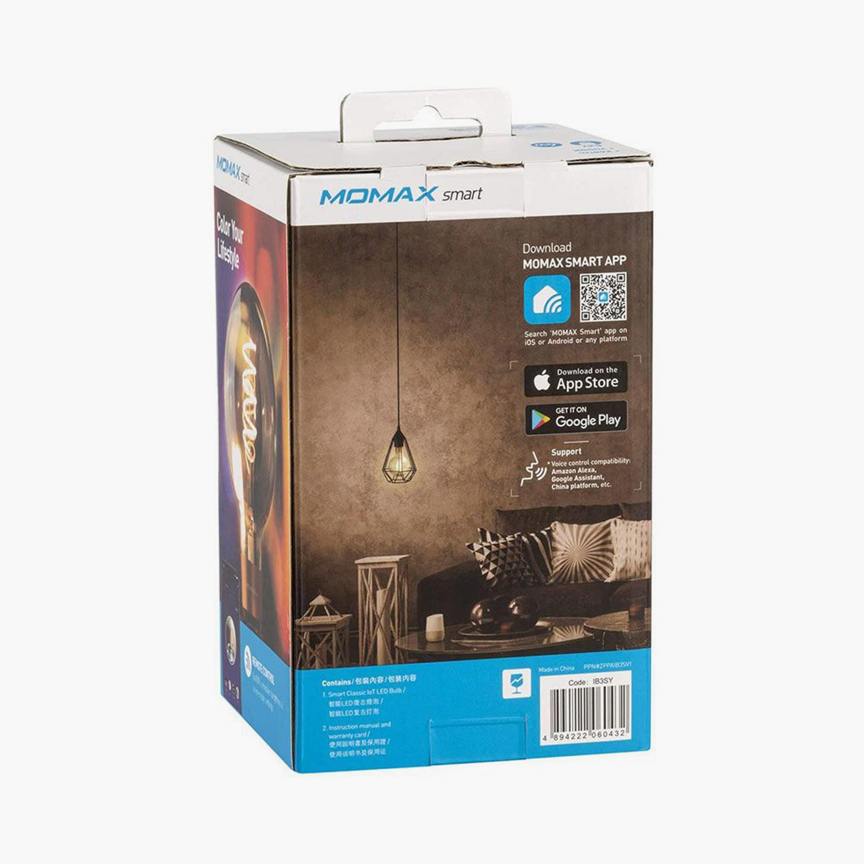 Momax Smart Classic IoT LED Bulb Wi-Fi 230V - Globe | IB3SY-household-lighting-decorativelighting-noveltylights-image-3