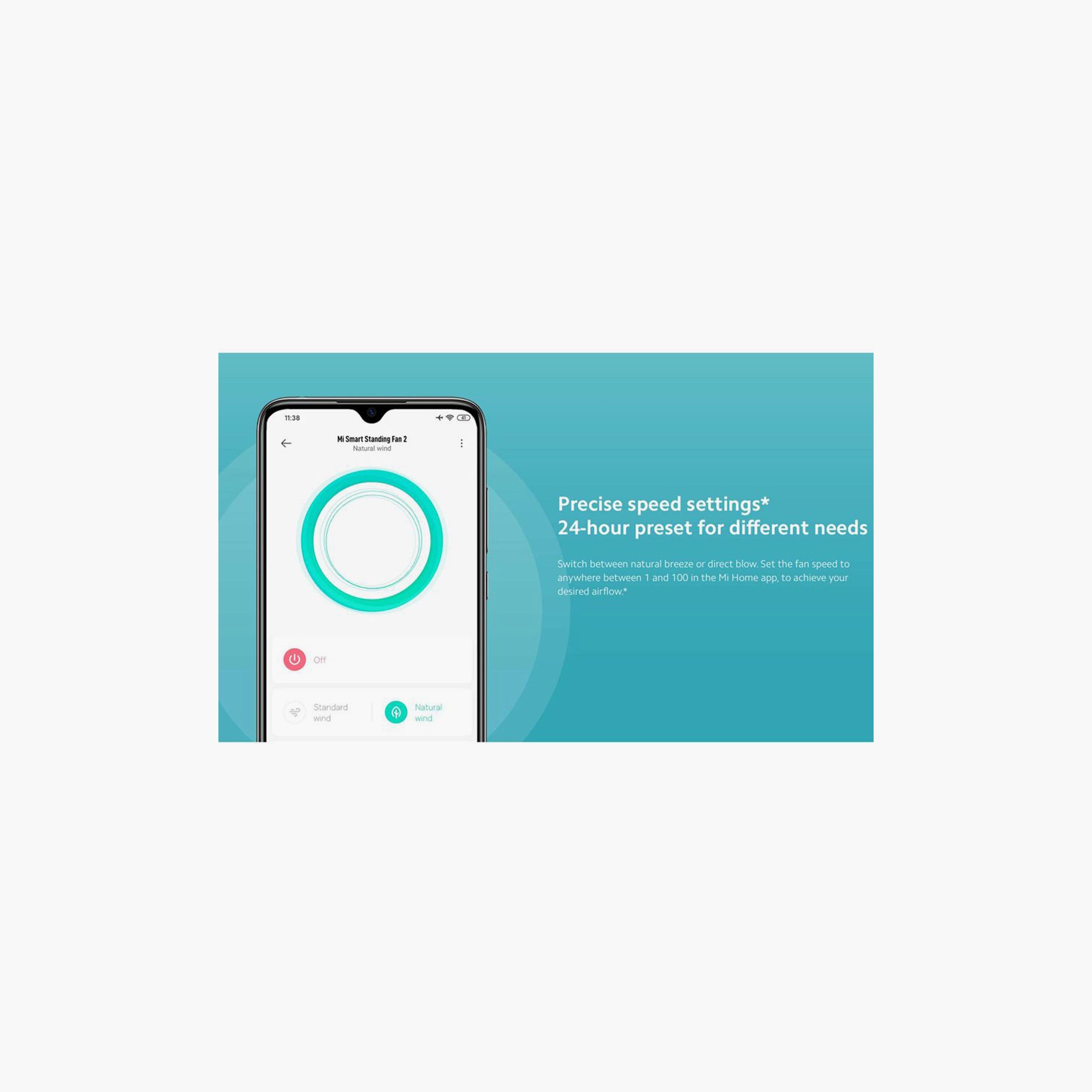 Xiaomi Mi Smart Standing Fan 2 15W - White | BHR5683HK-household-appliances-homeappliances-fans-image-6