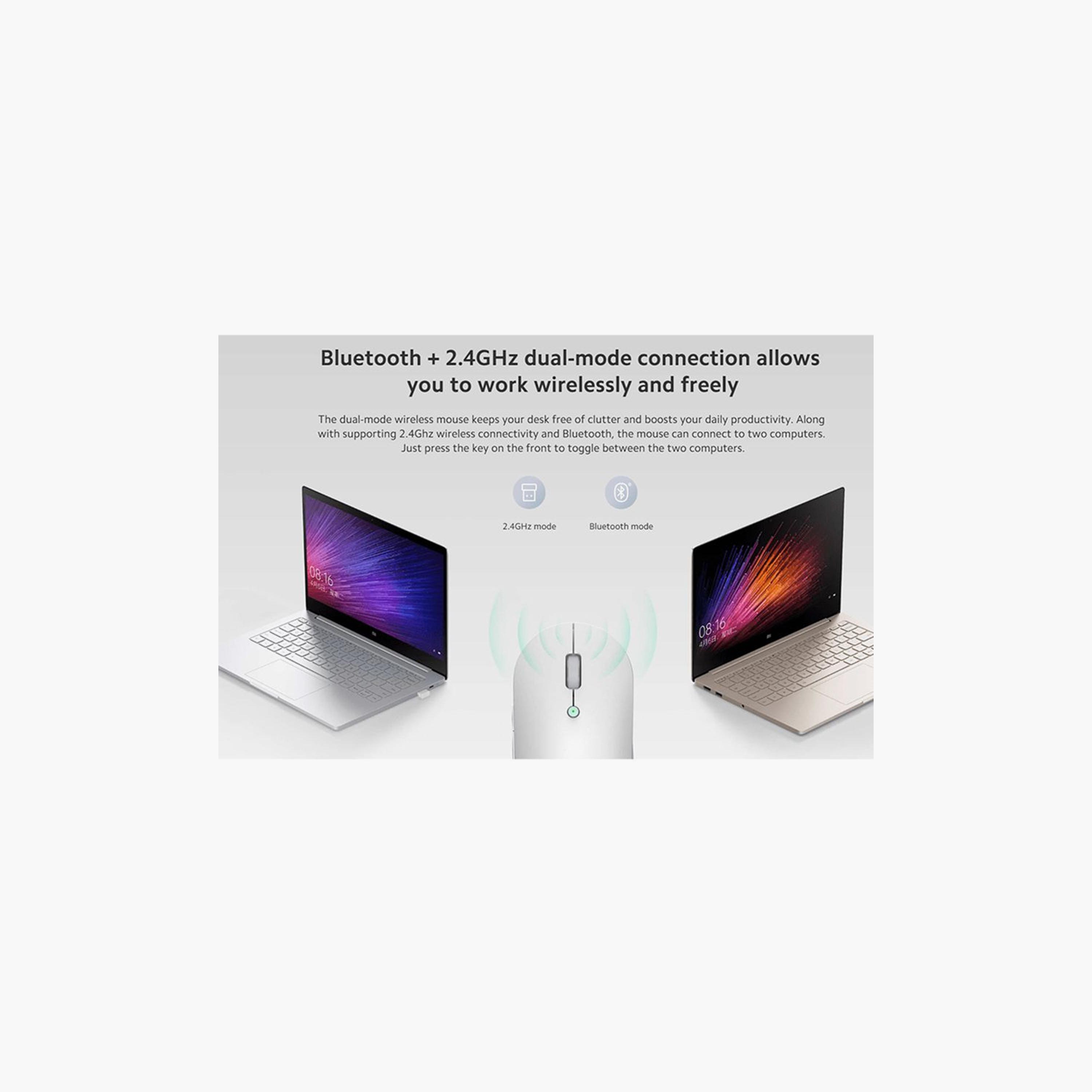 Xiaomi MI Dual Mode Wireless Mouse Silent Edition - White | HLK4040GL-electronics-accessories-computeraccesories-image-4