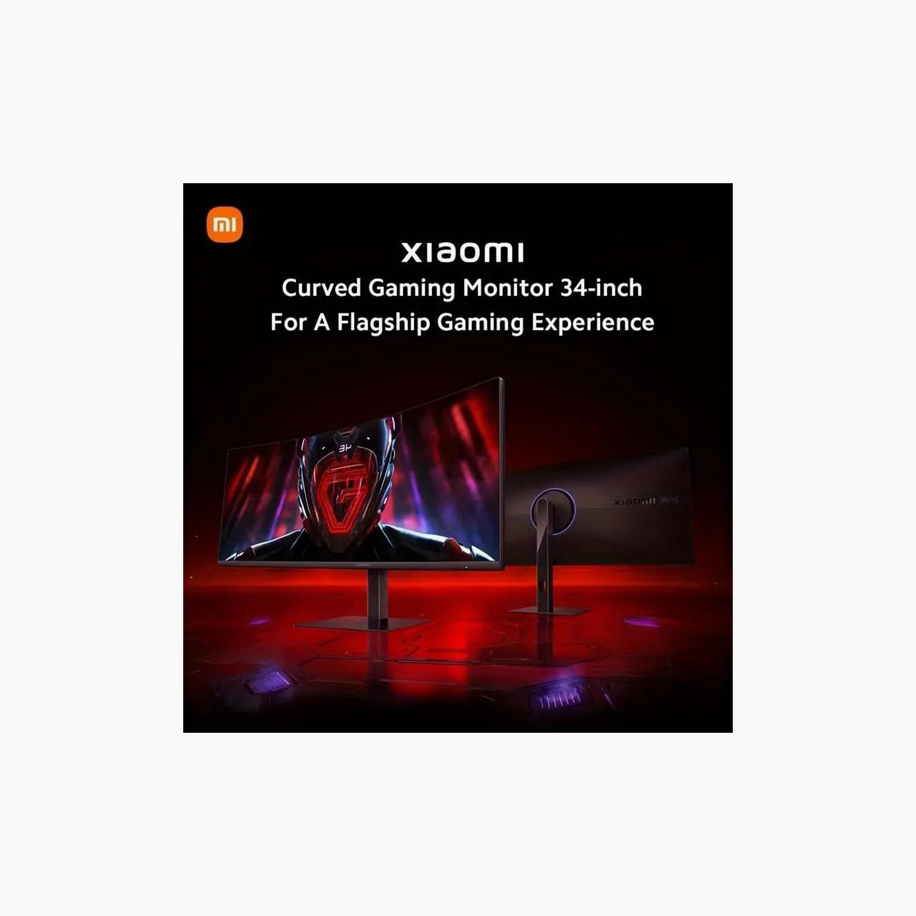 شاشة عرض منحنية للألعاب من شاومي G34WQI WQHD 180Hz مقاس 34 بوصة - أسود | ELA5458UK-electronics-accessories-computeraccesories-image-5