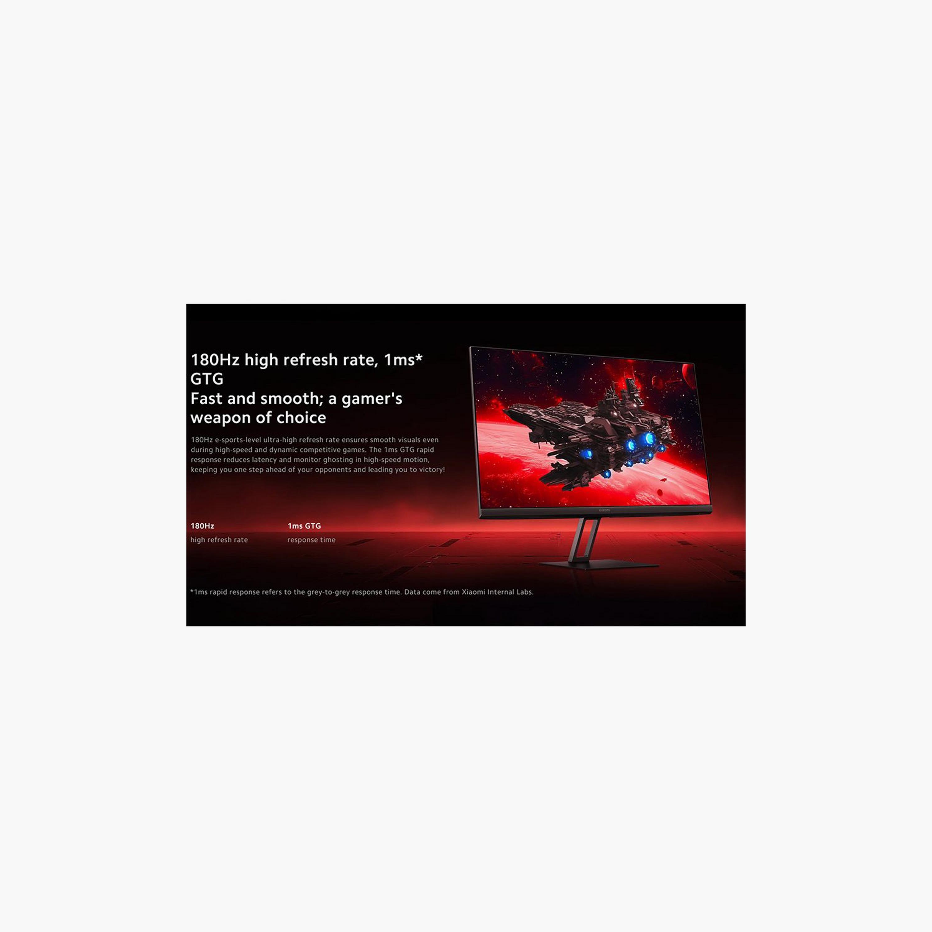 شاشة عرض شاومي للألعاب LCD G24i بدقة 1080 بكسل وتردد 180 هرتز ومقاس 23.8 بوصة - أسود | ELA5627UK-electronics-accessories-computeraccesories-image-6