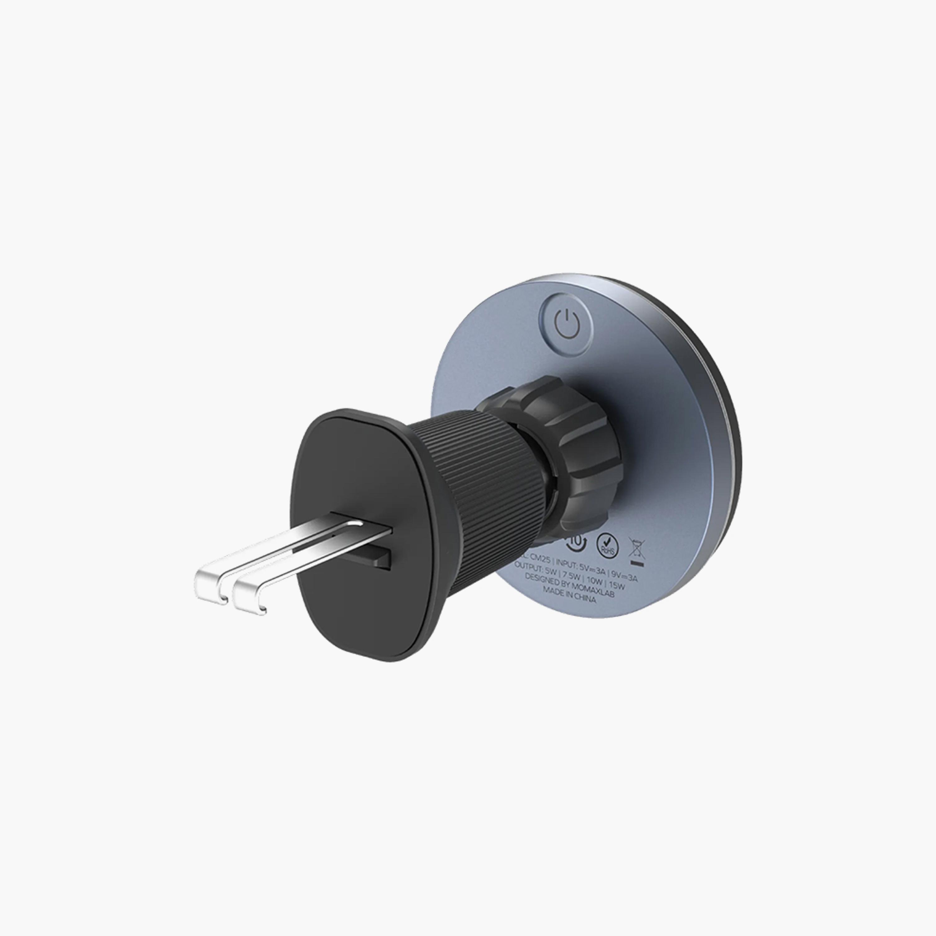 Momax Q Mag Mount 5 15W Magnetic Wireless Charging Car Mount (Vent mount) - Black | CM25AE-electronics-accessories-mobileaccesories-image-1