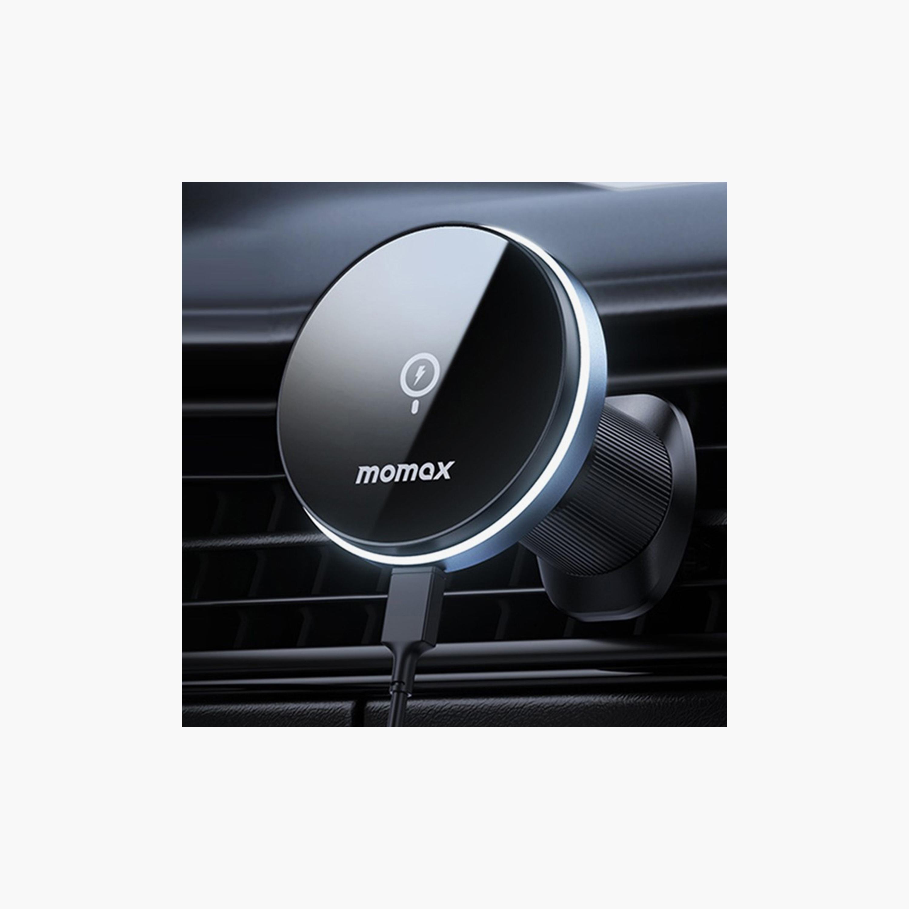Momax Q Mag Mount 5 15W Magnetic Wireless Charging Car Mount (Vent mount) - Black | CM25AE-electronics-accessories-mobileaccesories-image-5
