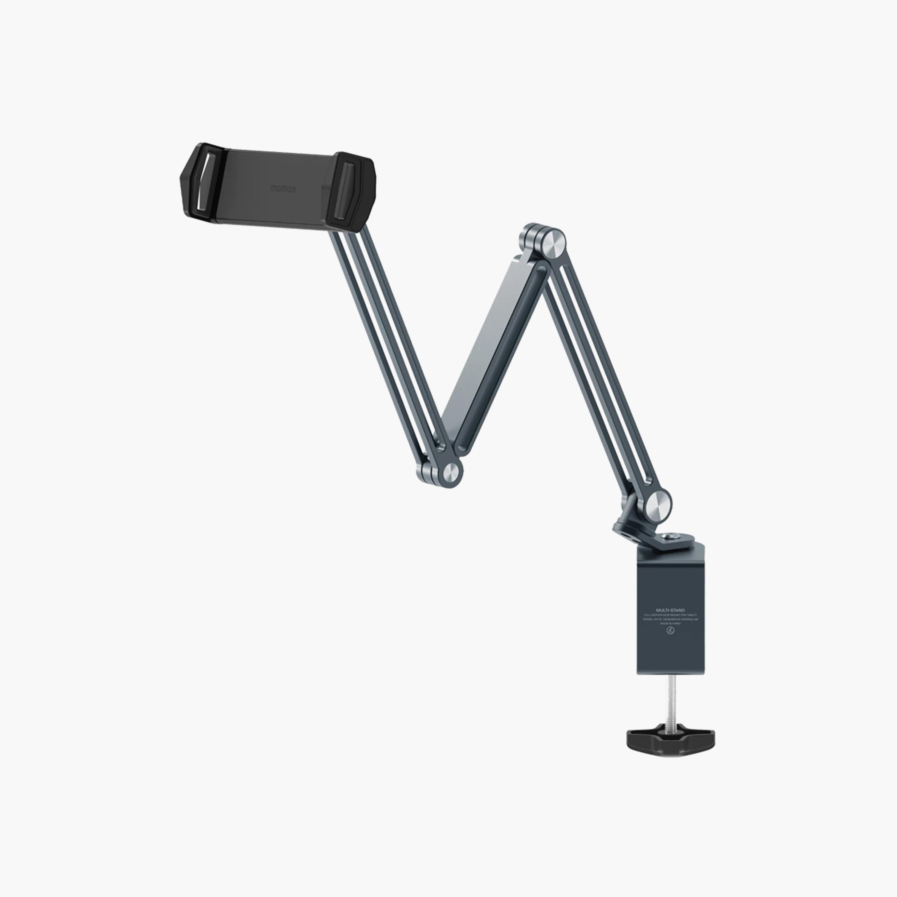 Momax MultiStand Full Motion Desk Mount for Tablet - Grey | KH15E-electronics-accessories-mobileaccesories-image-1