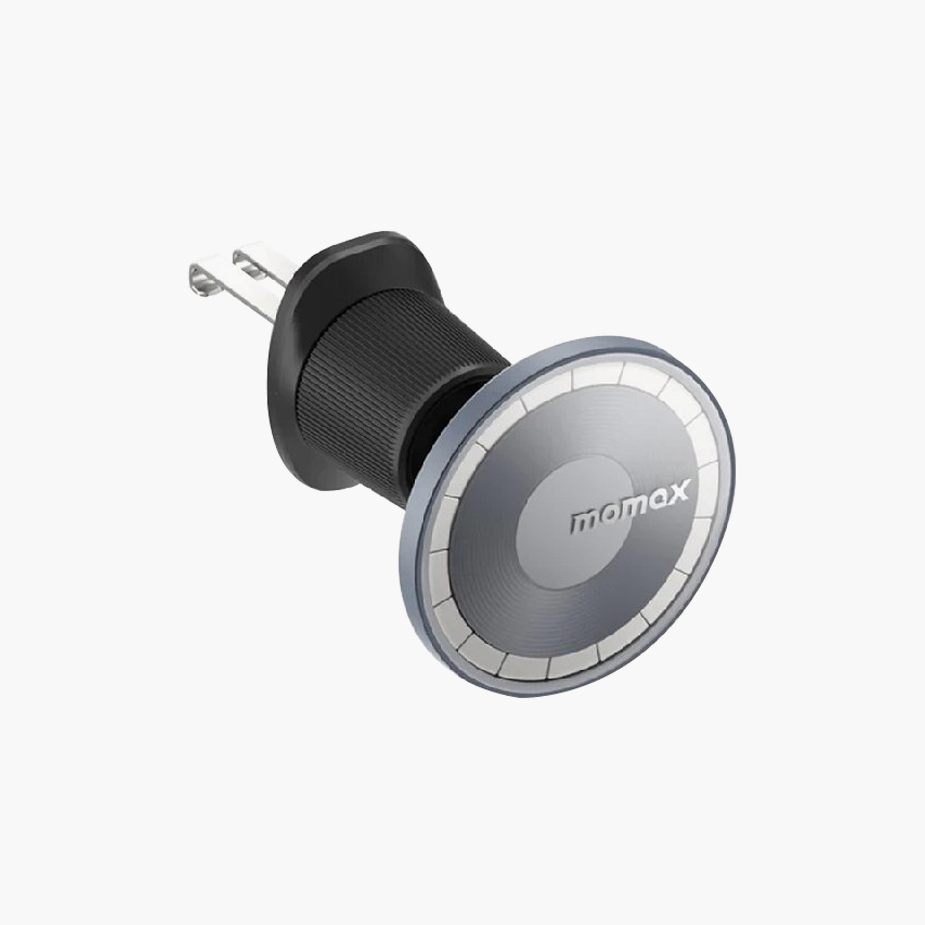 Momax Move Easy Magnetic Car Mount Strong Magnetic Suction Twin Metal Hook Design - Grey | CM22E-electronics-accessories-mobileaccesories-image-1