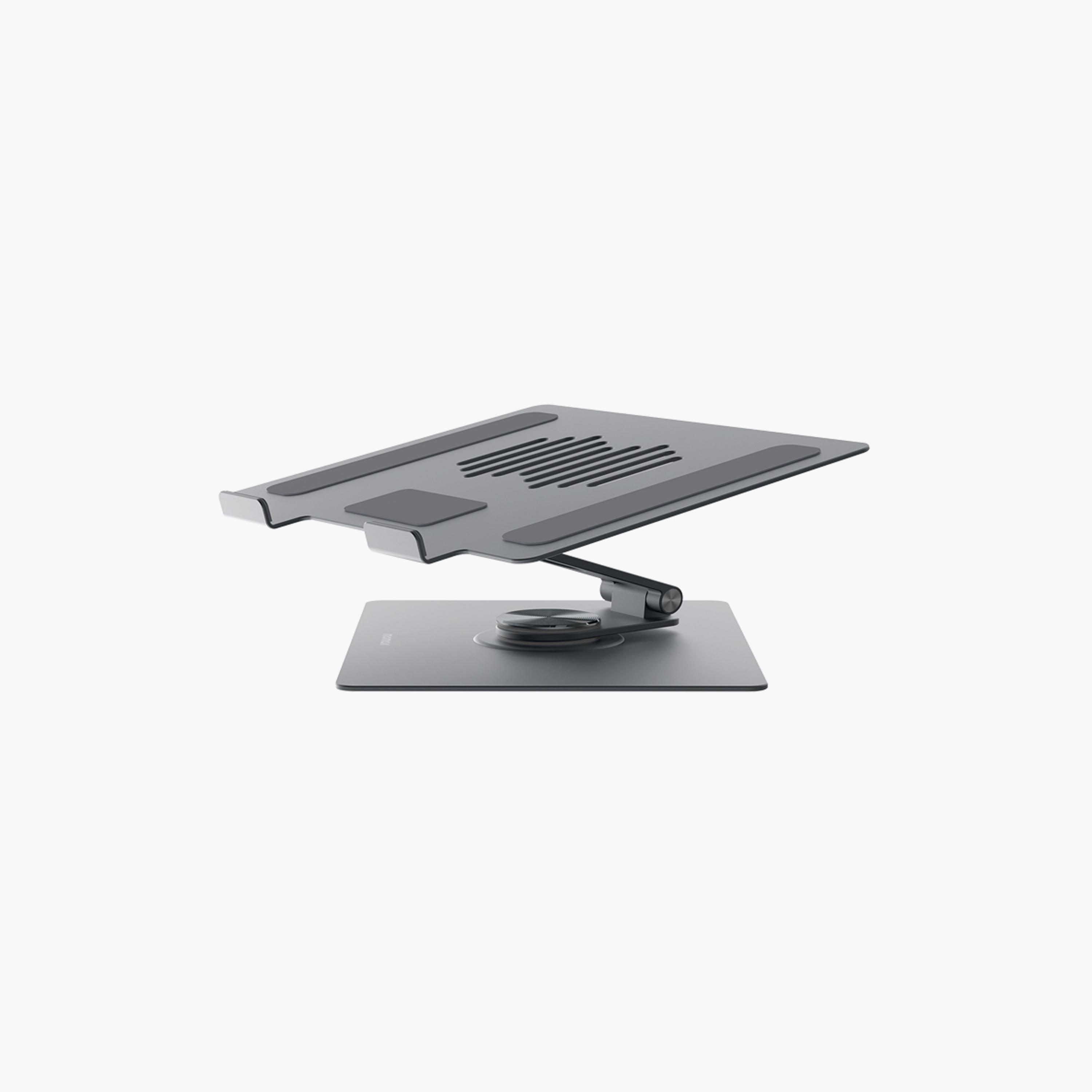 Momax Foldable & Rotatable Tablet/Laptop Stand, 360° Rotation, Aluminium Alloy - Grey | KH10E-electronics-accessories-computeraccesories-image-3