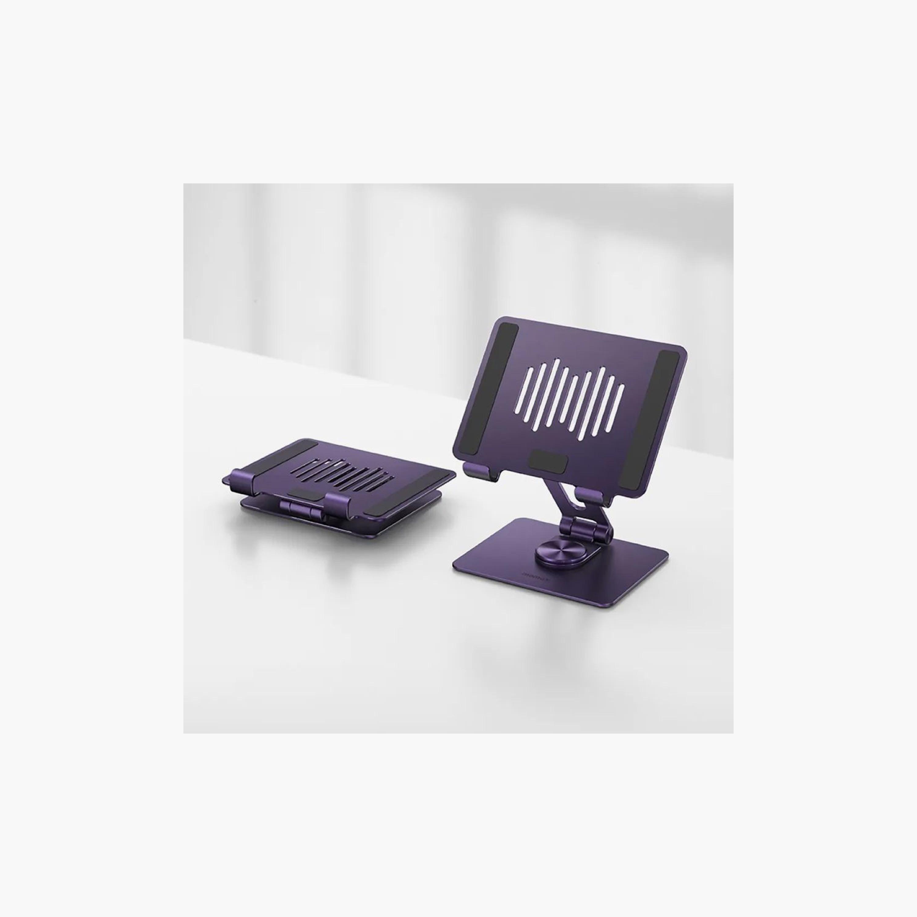 Momax Fold and Rotatable Tablet Stand 360-degree Rotatable Aluminium Alloy - Purple (KH8U)-electronics-accessories-computeraccesories-image-3