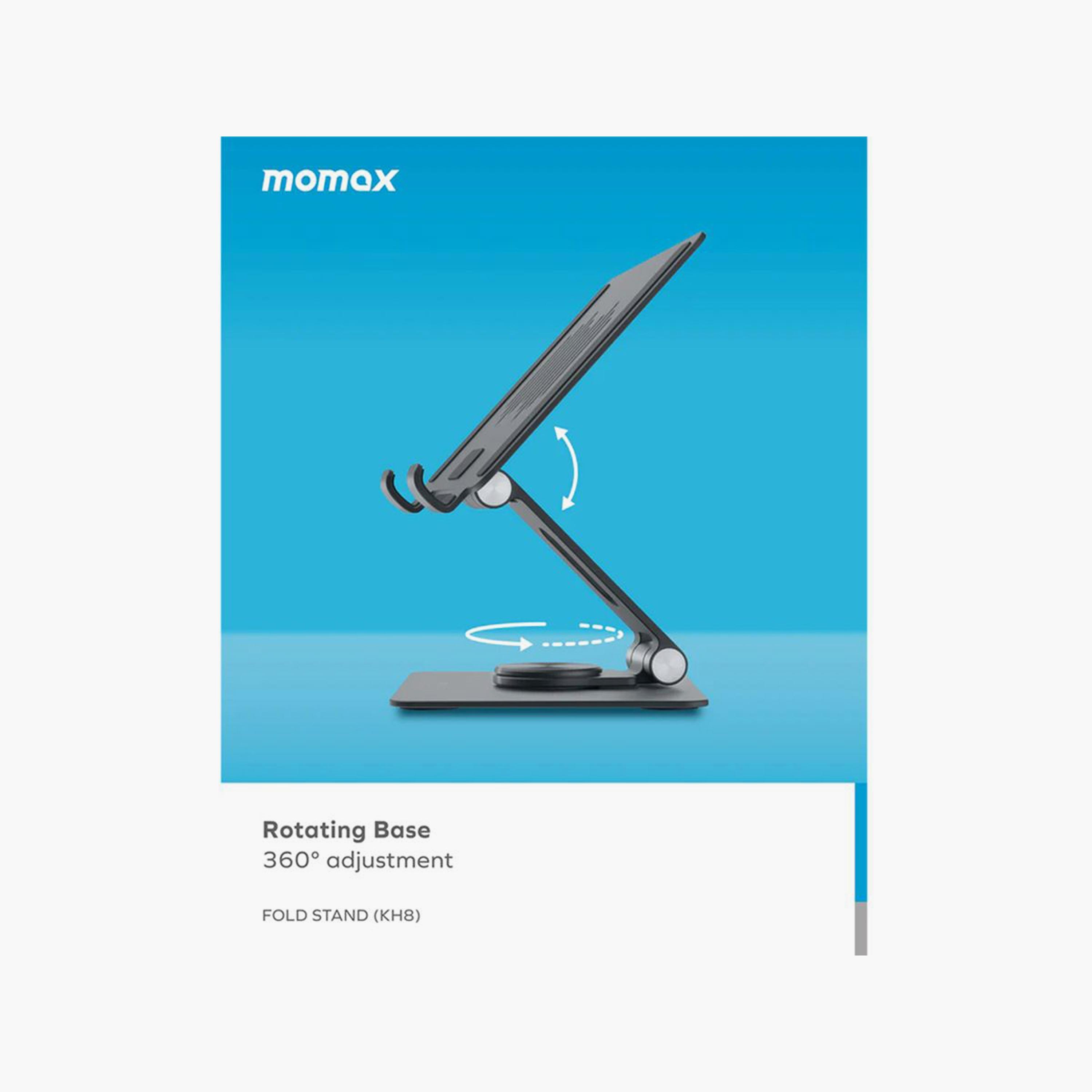 Momax Fold and Rotatable Tablet Stand 360-degree Rotatable Aluminium Alloy - Purple (KH8U)-electronics-accessories-computeraccesories-image-5