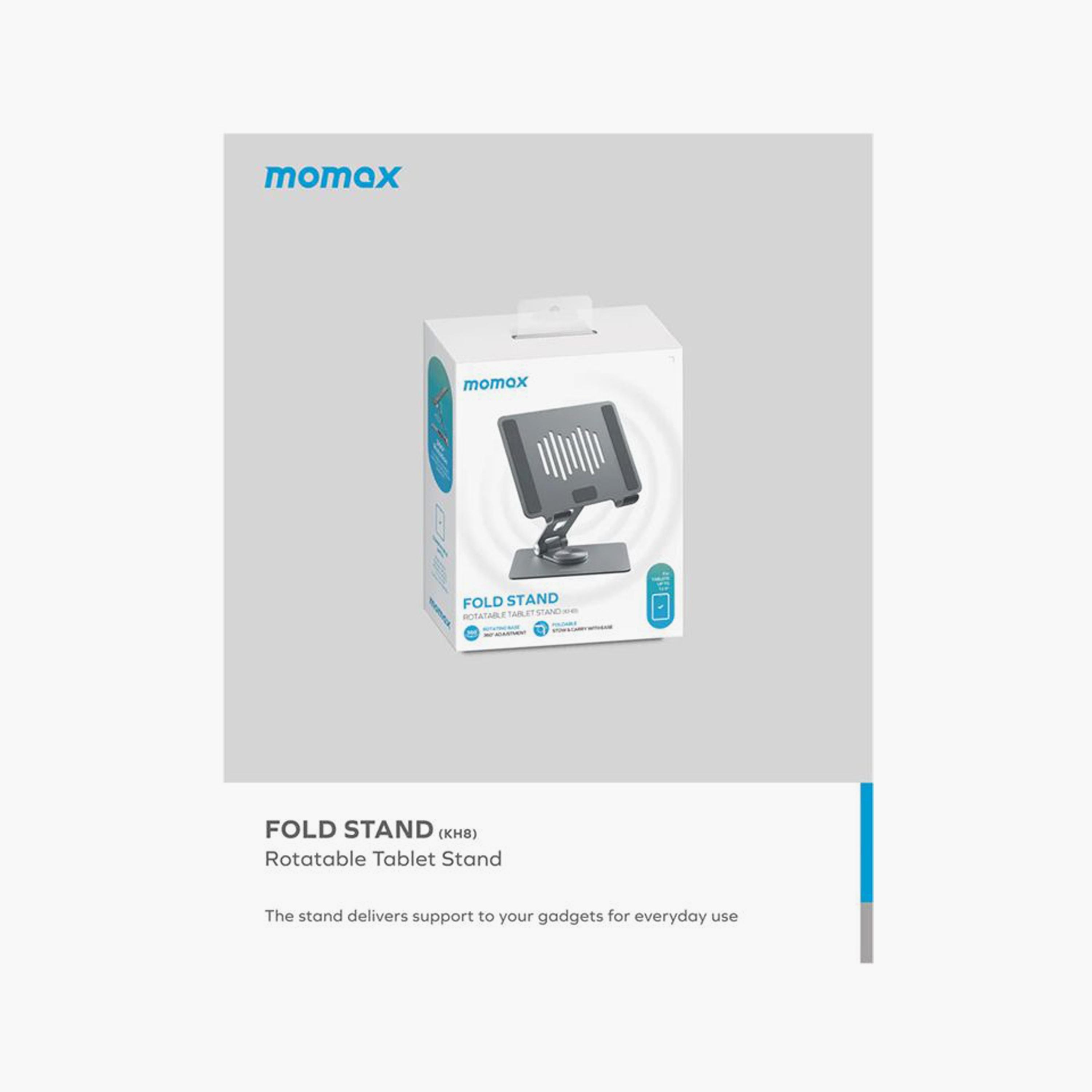 Momax Fold and Rotatable Tablet Stand 360-degree Rotatable Aluminium Alloy - Purple (KH8U)-electronics-accessories-computeraccesories-image-6