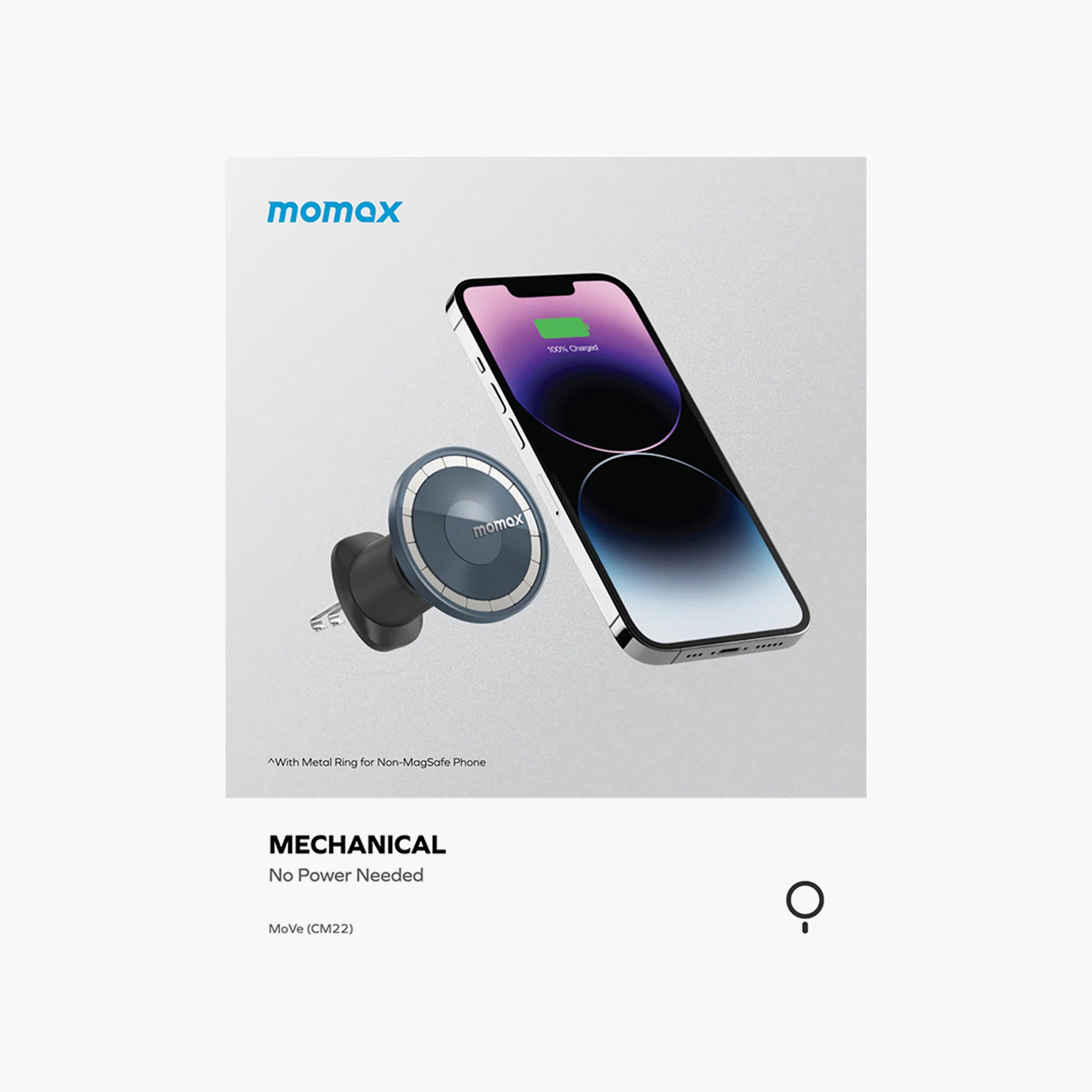 Momax Move Easy Magnetic Car Mount - Titanium | CM22L-electronics-accessories-mobileaccesories-image-5