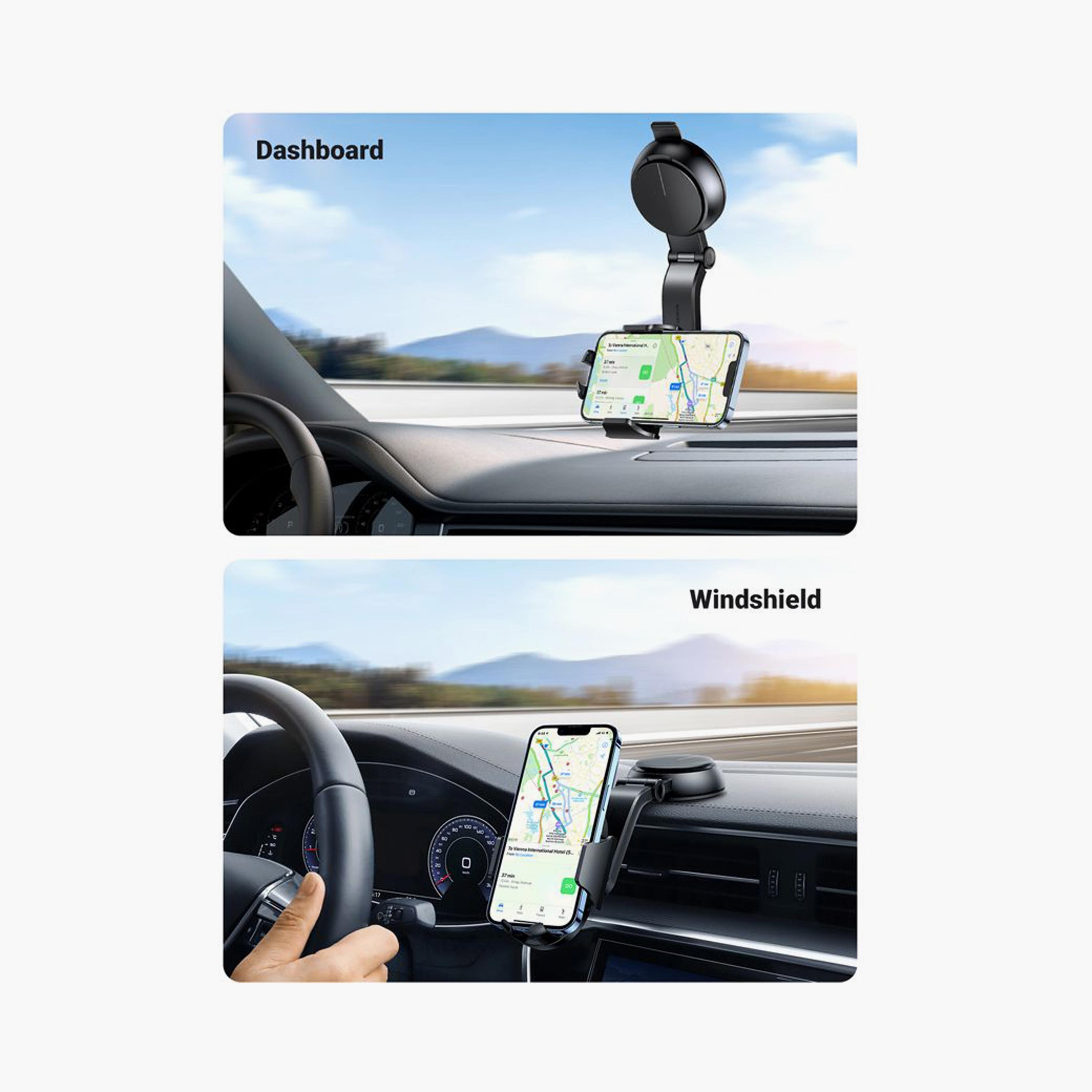 UGREEN Waterfall-Shaped Suction Cup Phone Mount - Black | 20473-electronics-accessories-mobileaccesories-image-3