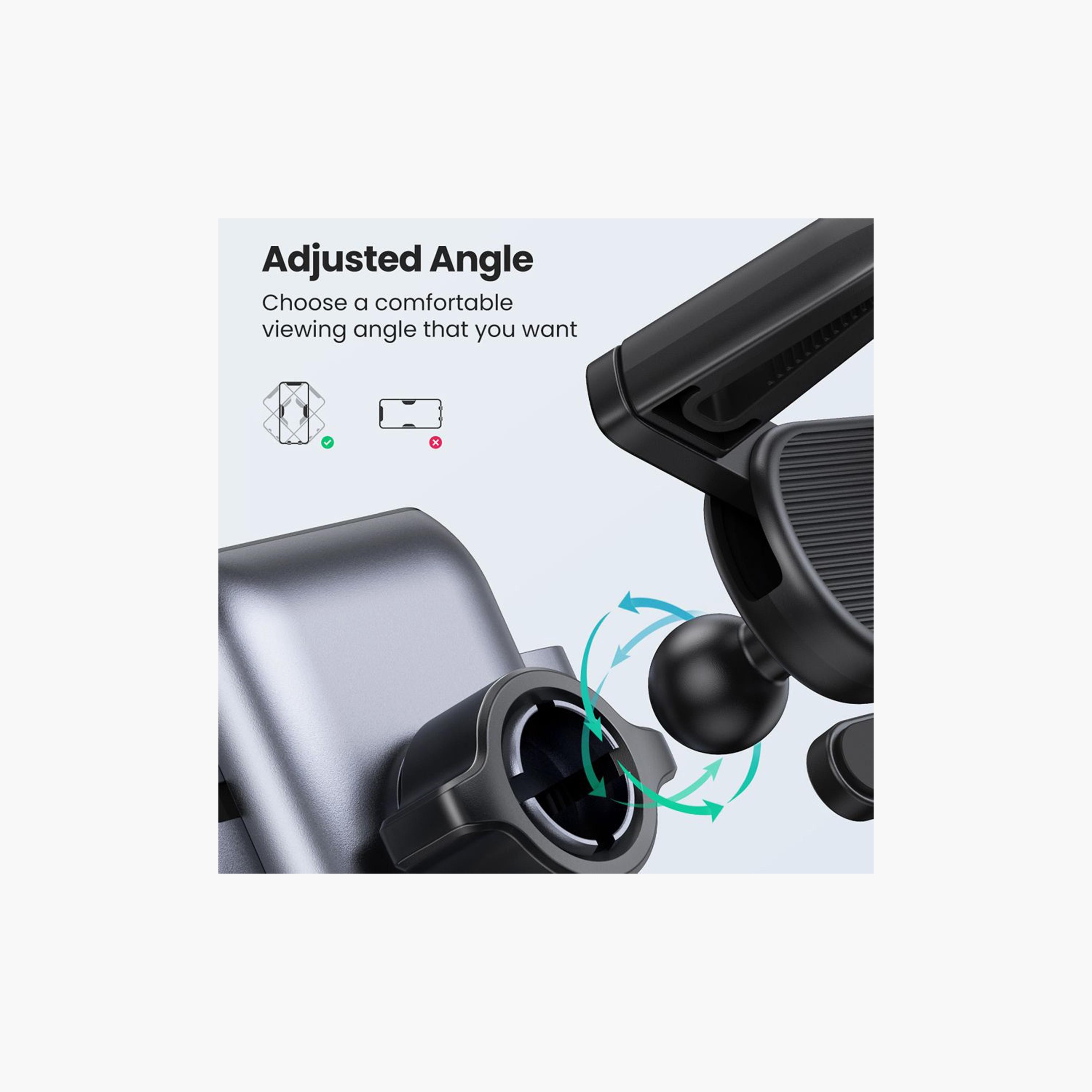 UGREEN Gravity Phone Holder for Round Air Vent - Black | 30401-electronics-accessories-mobileaccesories-image-2