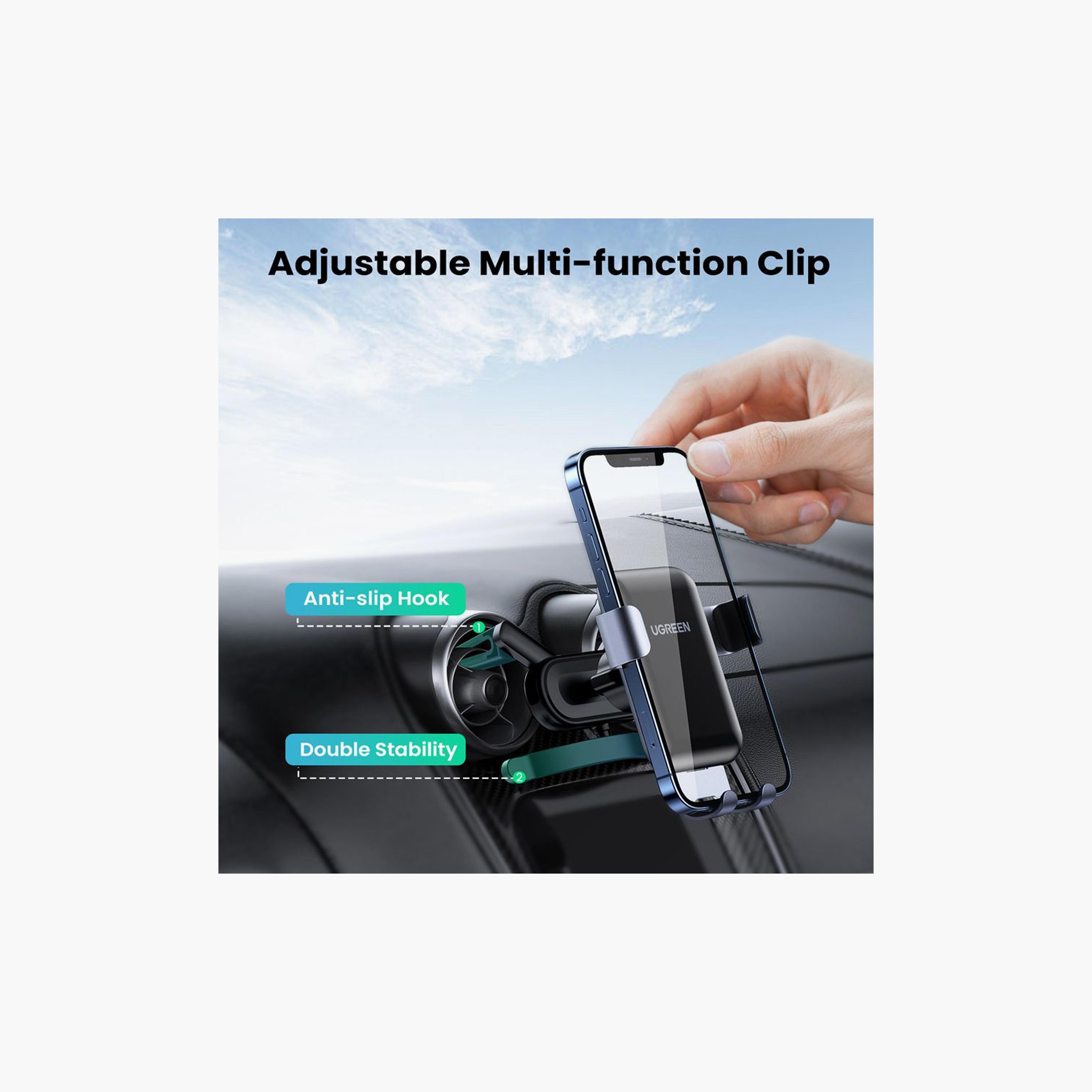 UGREEN Gravity Phone Holder for Round Air Vent - Black | 30401-electronics-accessories-mobileaccesories-image-5