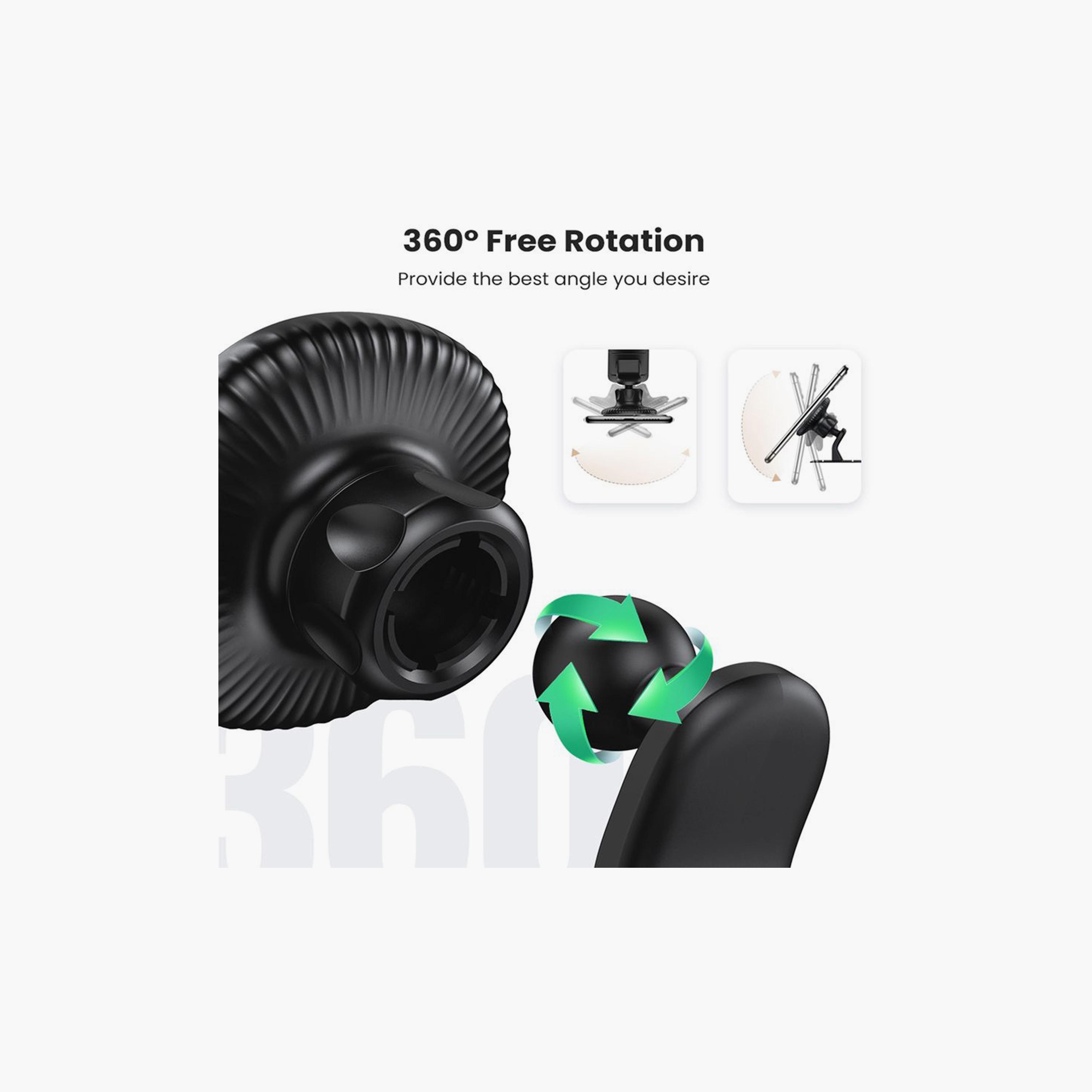 UGRREN Magnetic Phone Holder for Car - Black | 80785-electronics-accessories-mobileaccesories-image-2