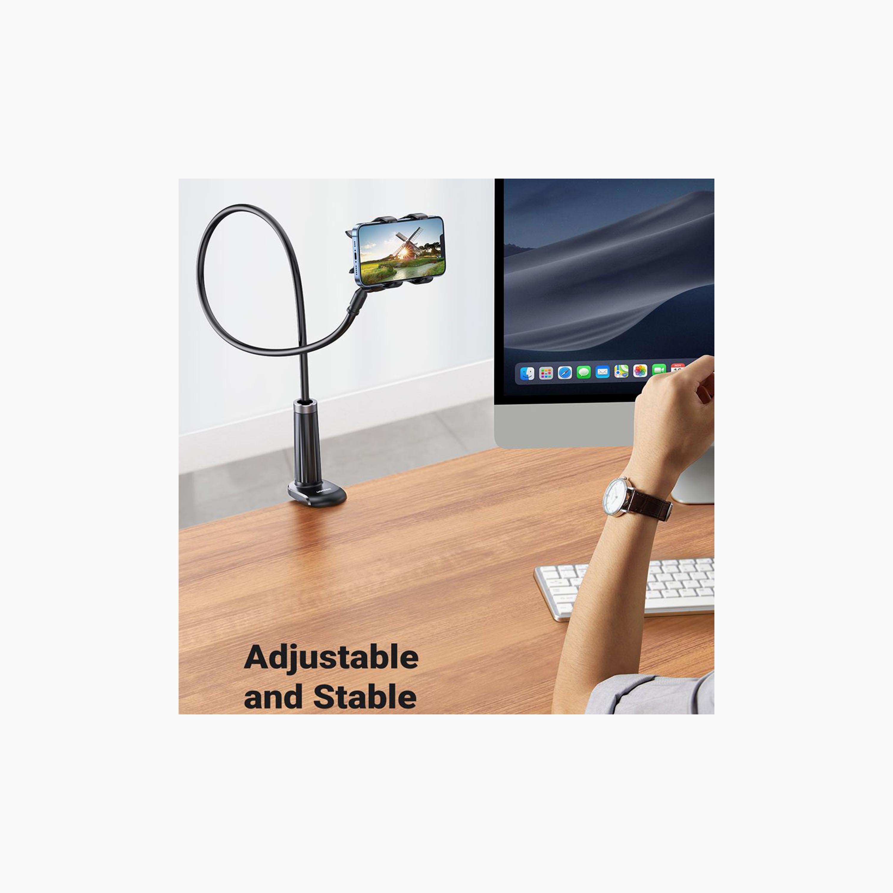 UGREEN Multifunction Phone Clip Stand 90cm - Black | 80906-electronics-accessories-mobileaccesories-image-1