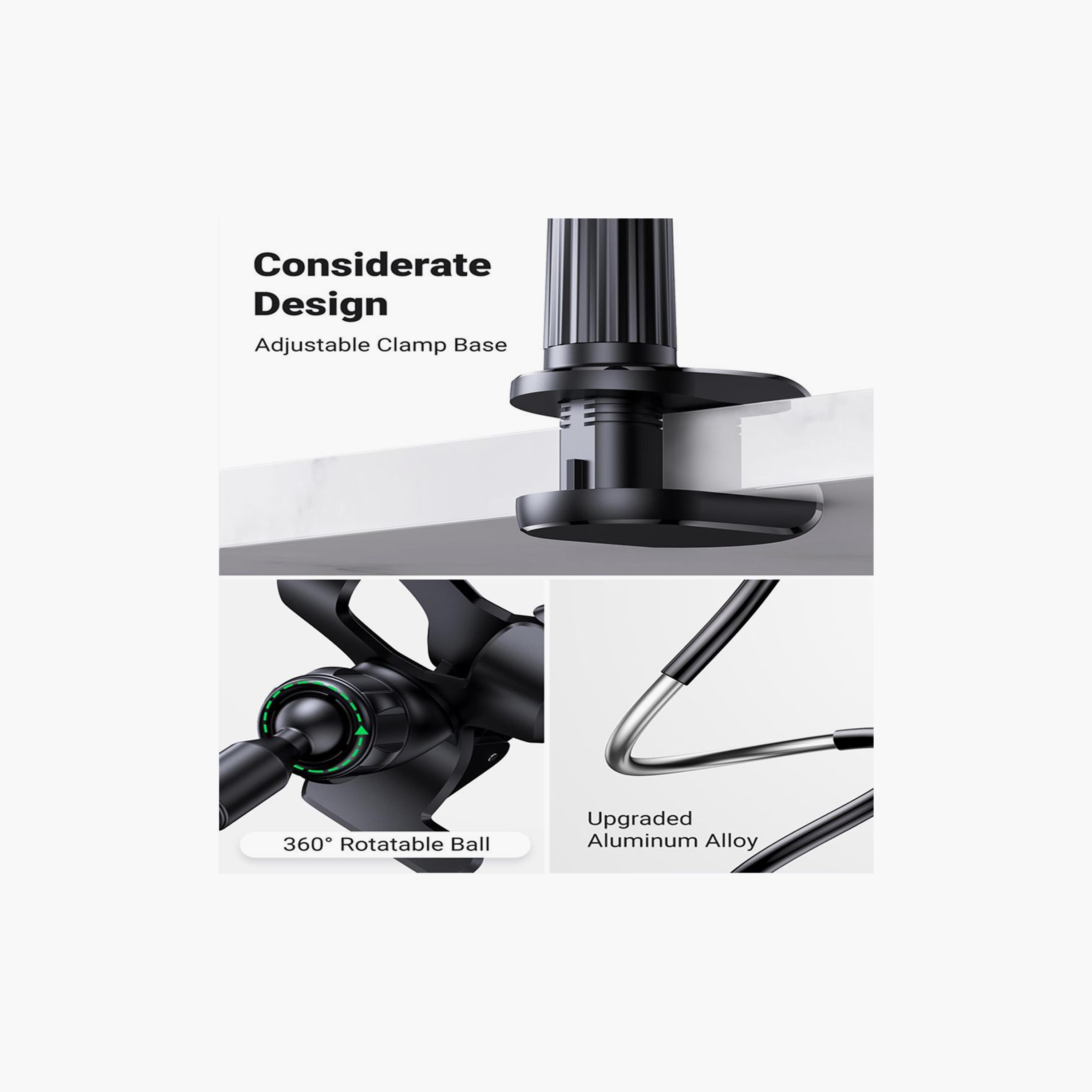 UGREEN Multifunction Phone Clip Stand 90cm - Black | 80906-electronics-accessories-mobileaccesories-image-3