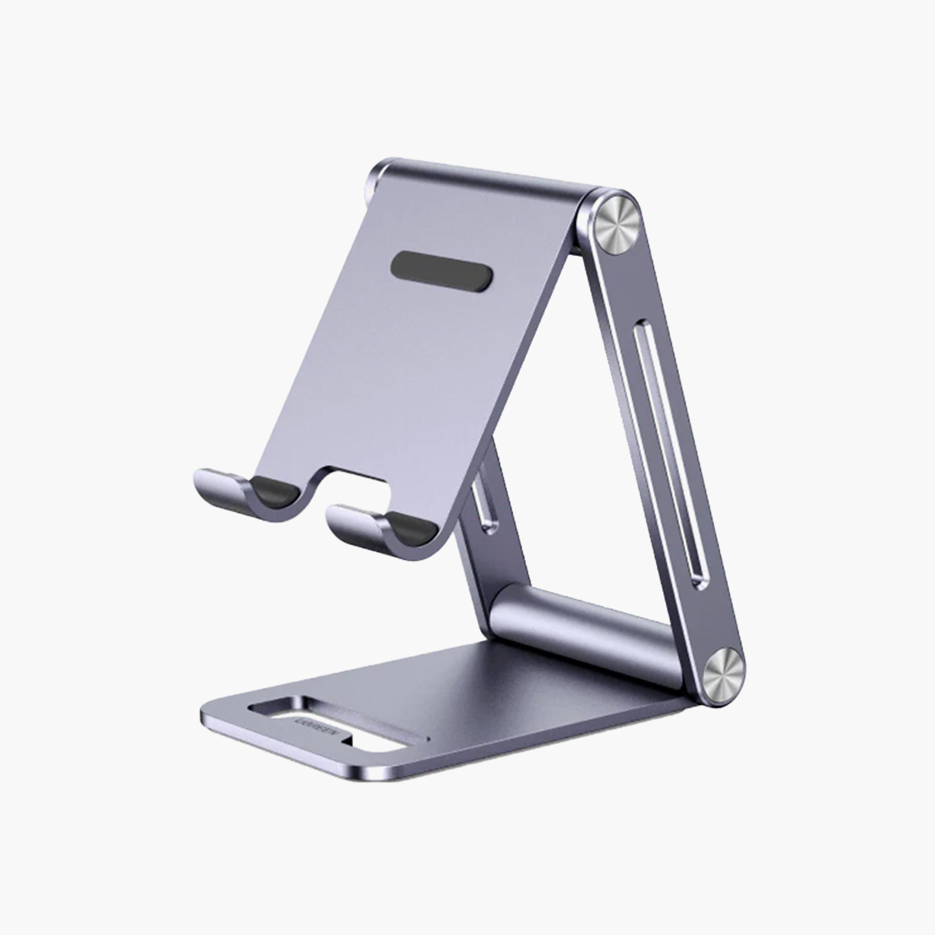 UGREEN Phone Adjustable Aluminium Holder with Roller - Grey | 80708-electronics-accessories-mobileaccesories-image-1