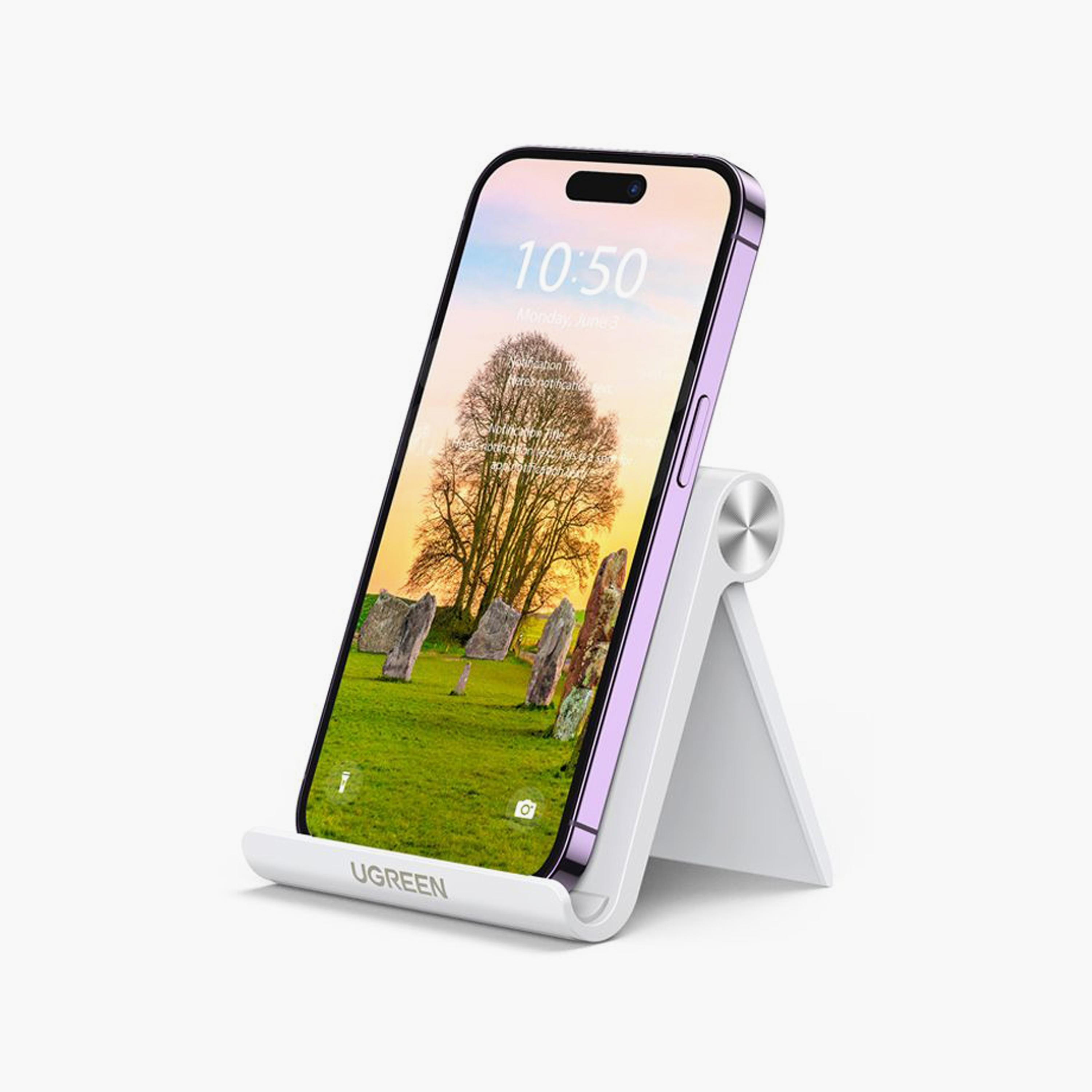 UGREEN Adjustable Portable Stand Multi-Angle - White | 30285-electronics-accessories-mobileaccesories-image-1