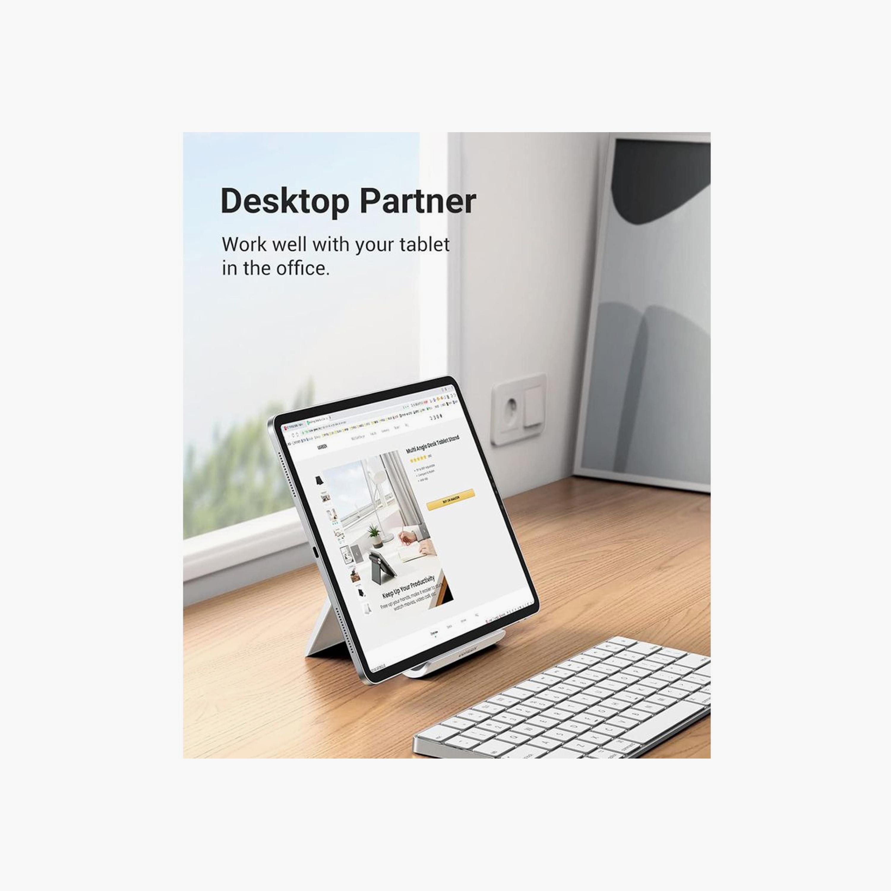 UGREEN Desktop Tablet Stand Multi-Angle Adjustment - White | 30485-electronics-accessories-mobileaccesories-image-4