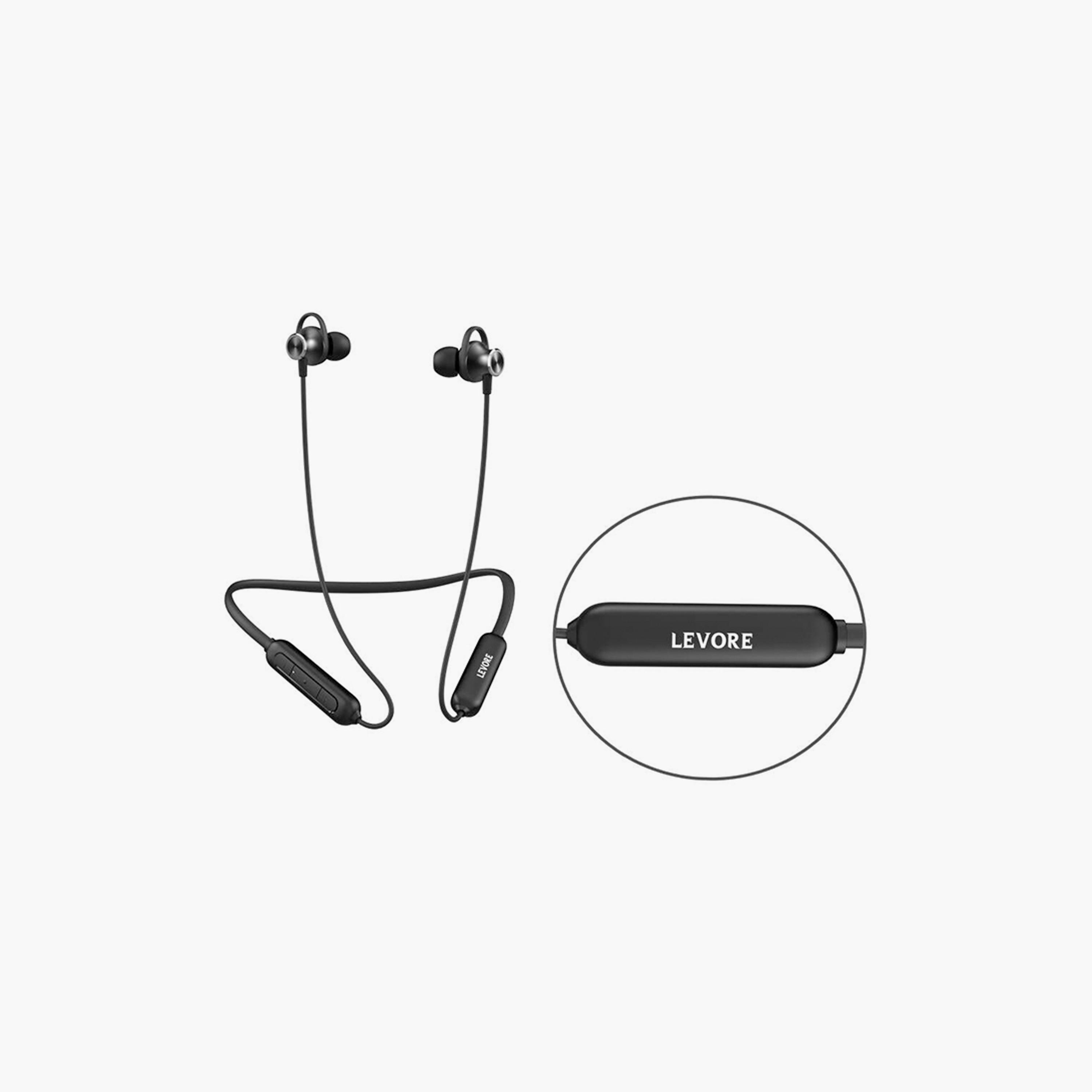 Levore in Ear Bluetooth Neckband- Black | LEB41-BK-electronics-headphonesandearphones-image-1