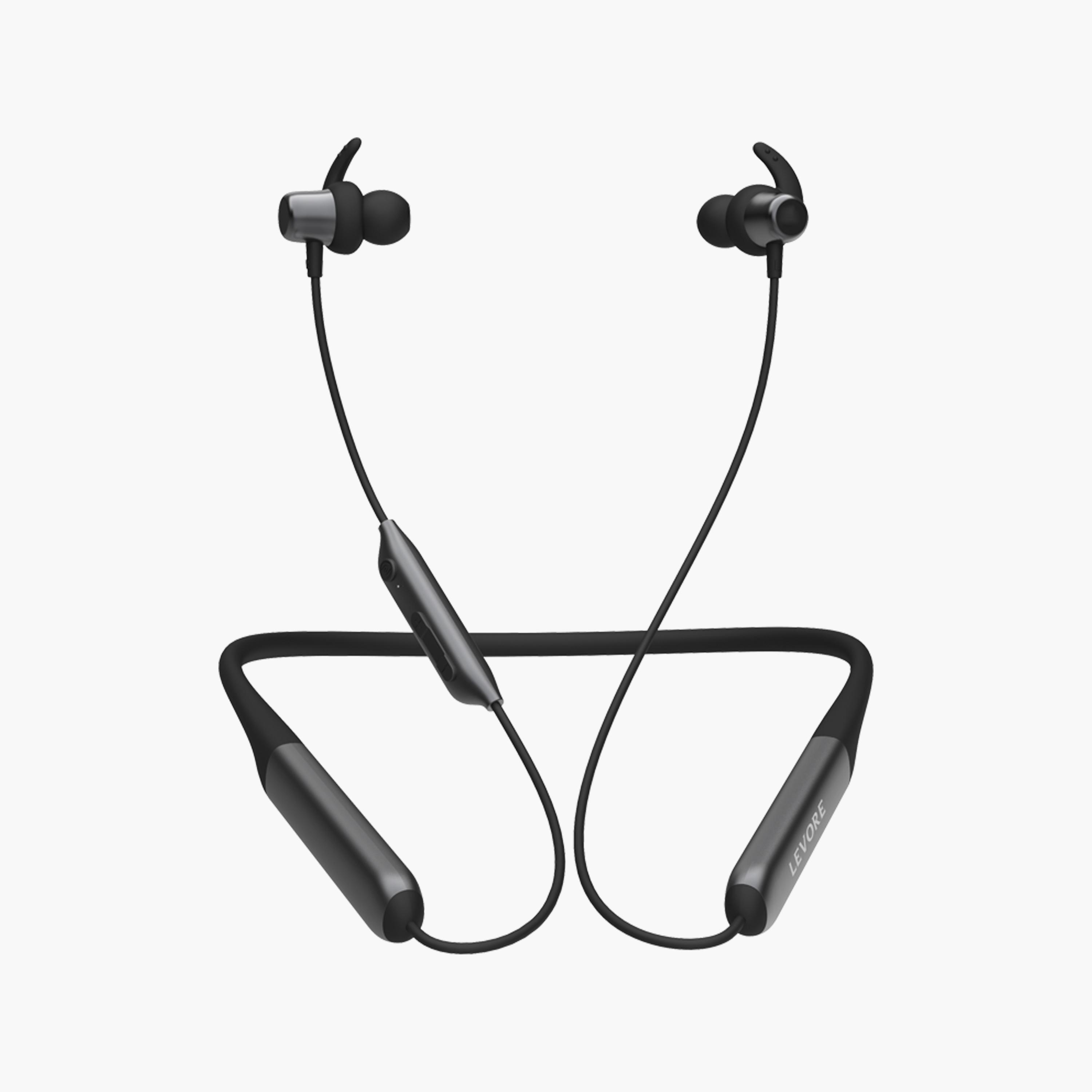 Levore Premium Neckband Wireless Stereo Earphone - Black | LEB43-BK-electronics-headphonesandearphones-image-1