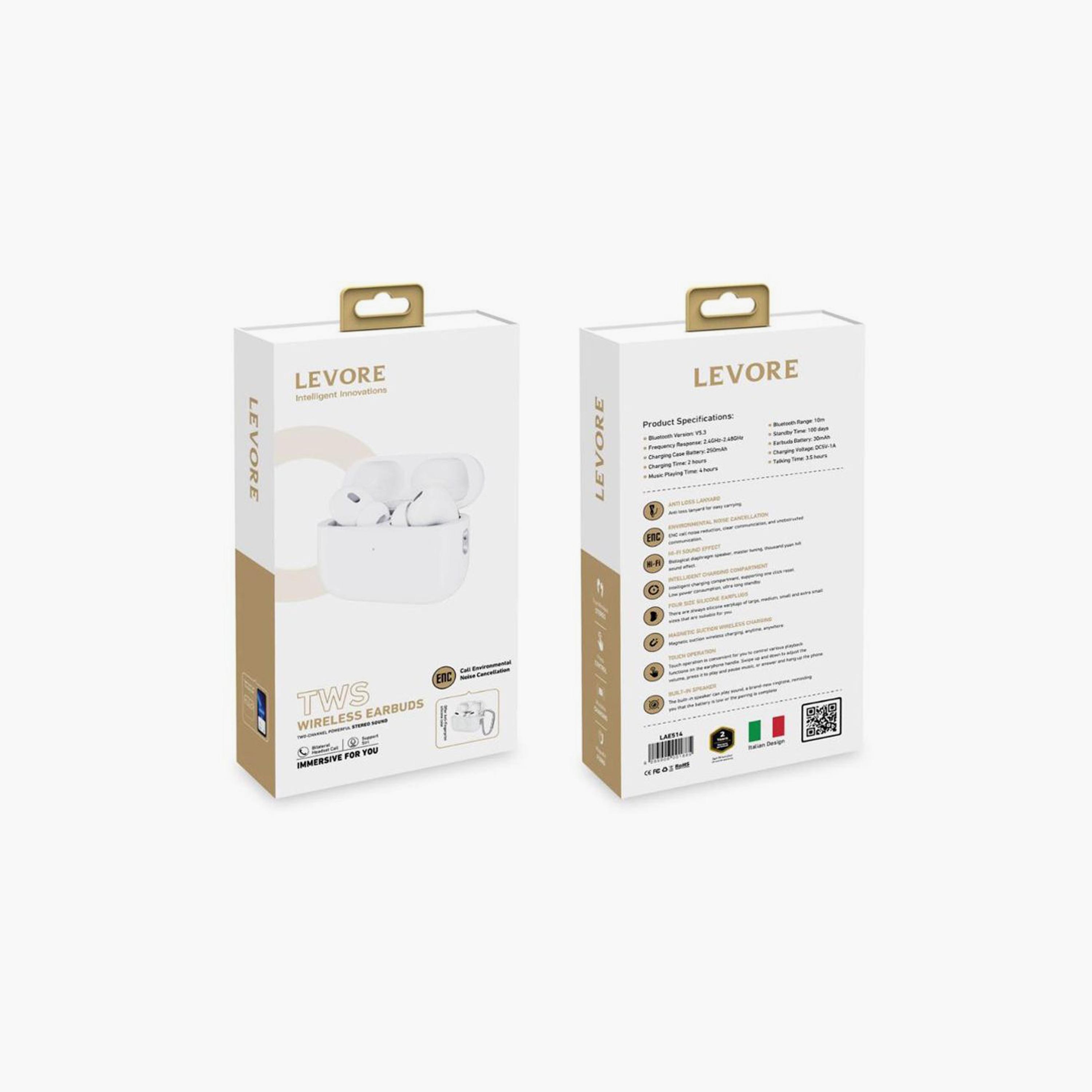 Levore Airplus 3 Pro TWS Earbuds Wireless Charging - White | LAE514-electronics-headphonesandearphones-image-3