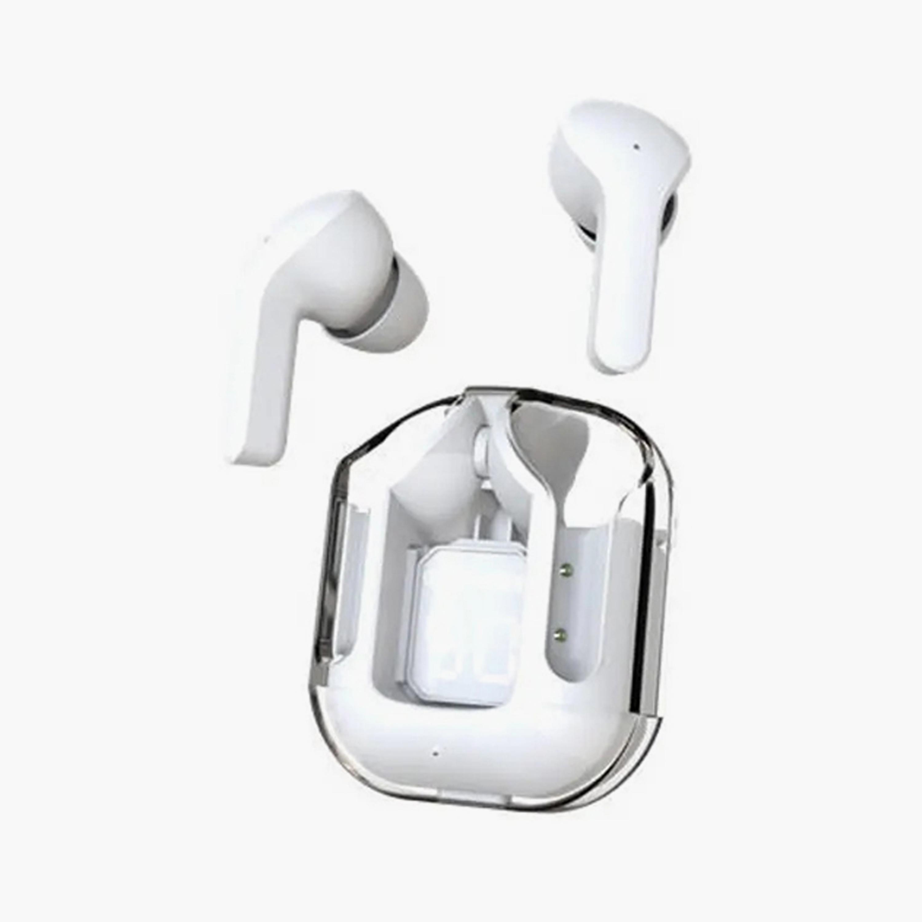 Levore True Wireless Stereo Crystal S1 Earbuds with Digital Screen - White | LBT301-WH-electronics-headphonesandearphones-image-2