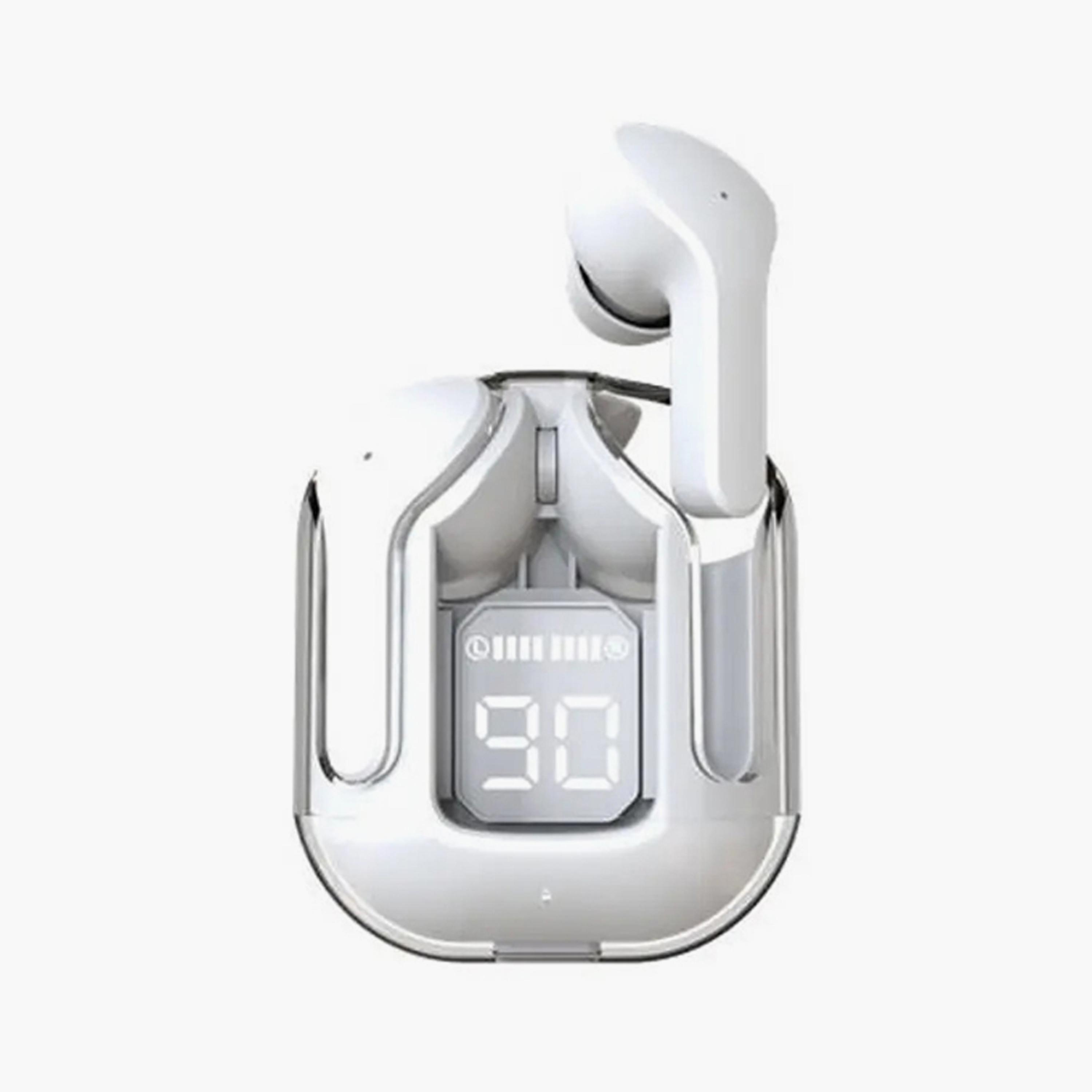 Levore True Wireless Stereo Crystal S1 Earbuds with Digital Screen - White | LBT301-WH-electronics-headphonesandearphones-image-3